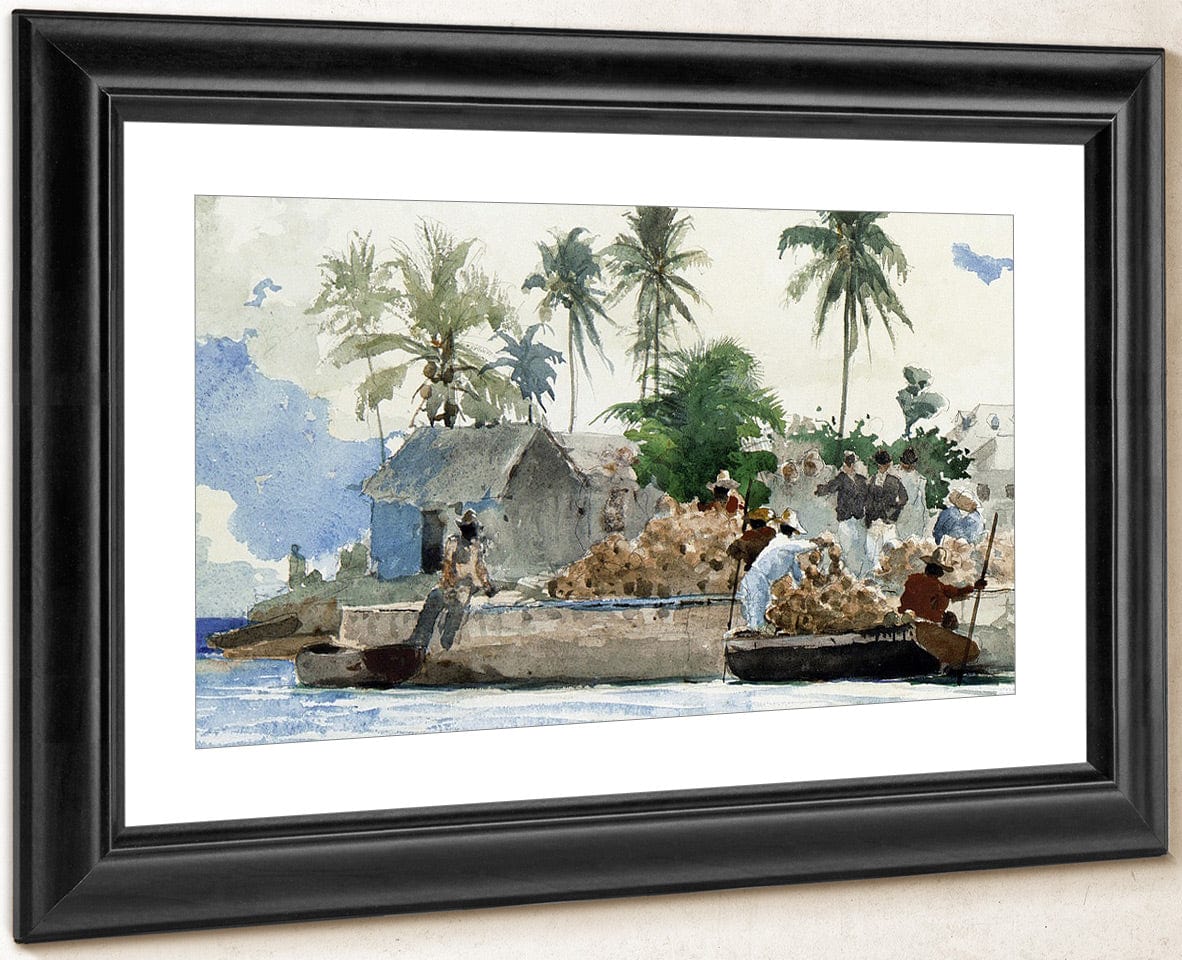 Sponge Fishermen, Bahamas By Winslow Homer - Image 2