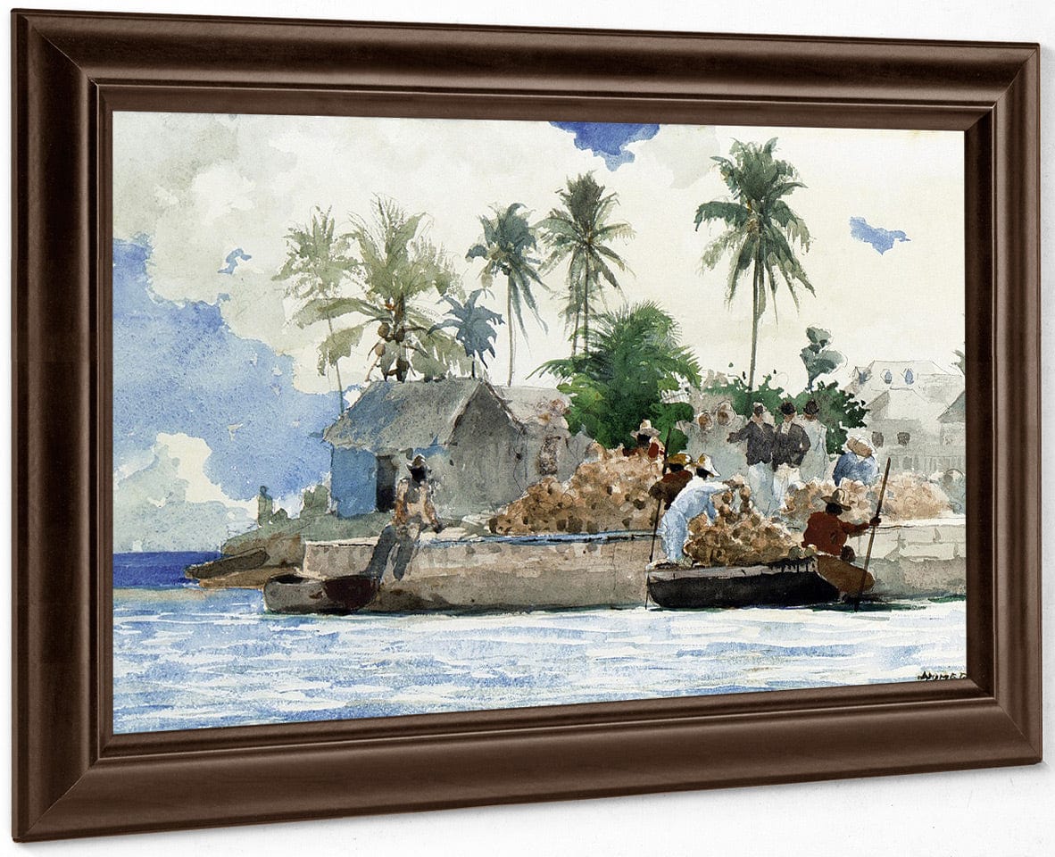 Sponge Fishermen, Bahamas By Winslow Homer - Image 4
