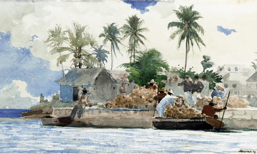 Sponge Fishermen, Bahamas By Winslow Homer - Image 5