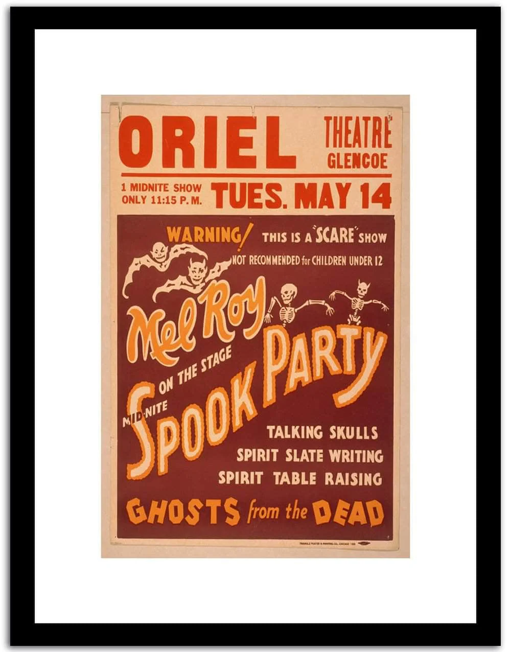Spook Party Vintage Poster