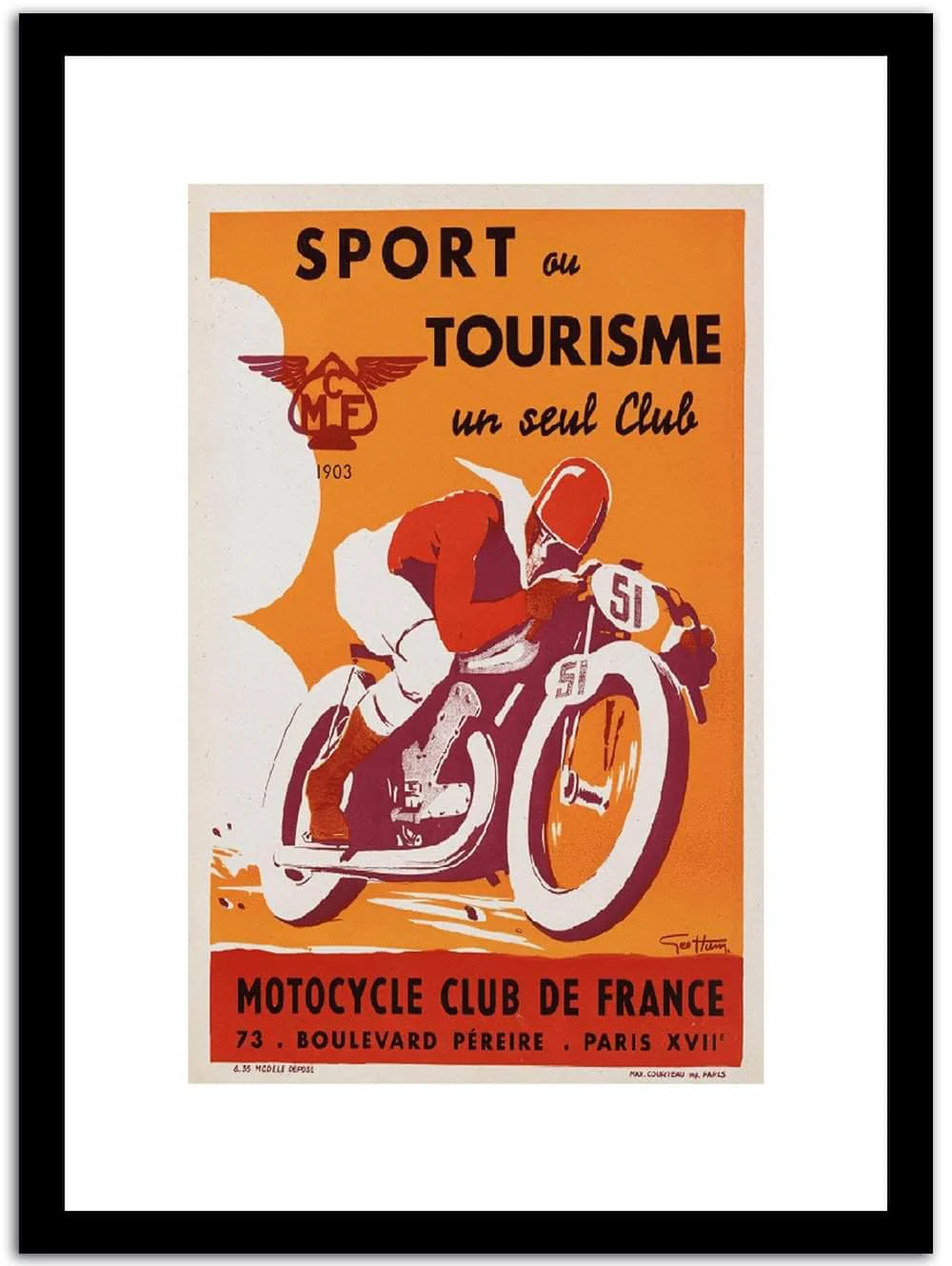 Sport Au Tourisme  Wpa Vintage Advertising