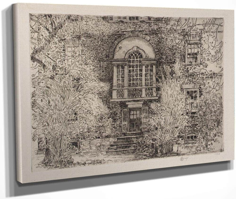Spring In Annapolis (Chase House Garden) By Childe Hassam