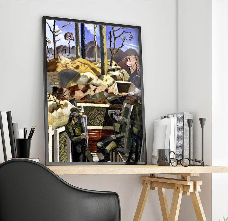 Spring In The Trenches, Ridge Wood Painting Paul Nash Canvas Art - Image 4