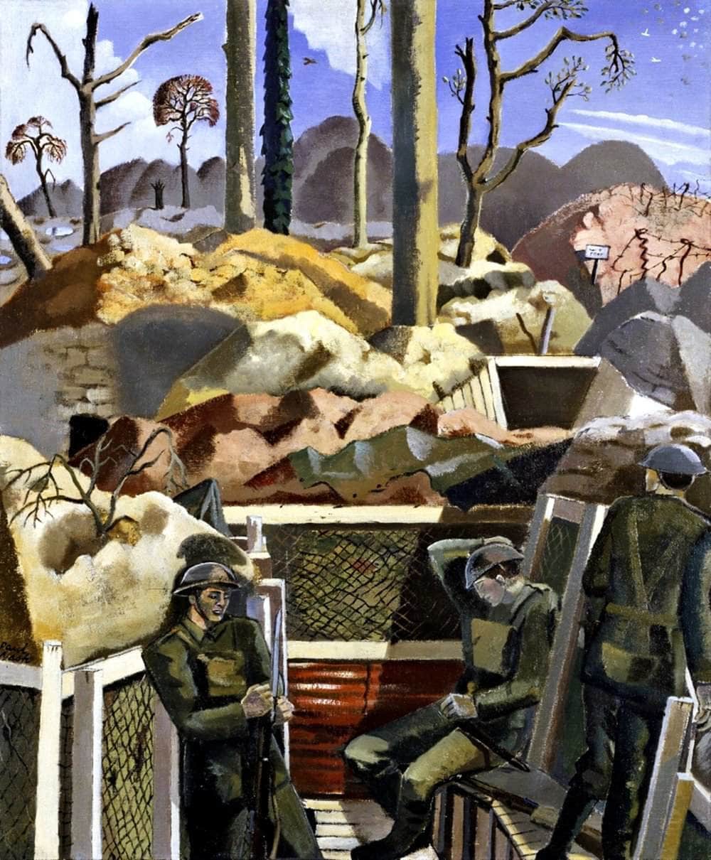 Spring In The Trenches, Ridge Wood Painting Paul Nash Canvas Art - Image 5