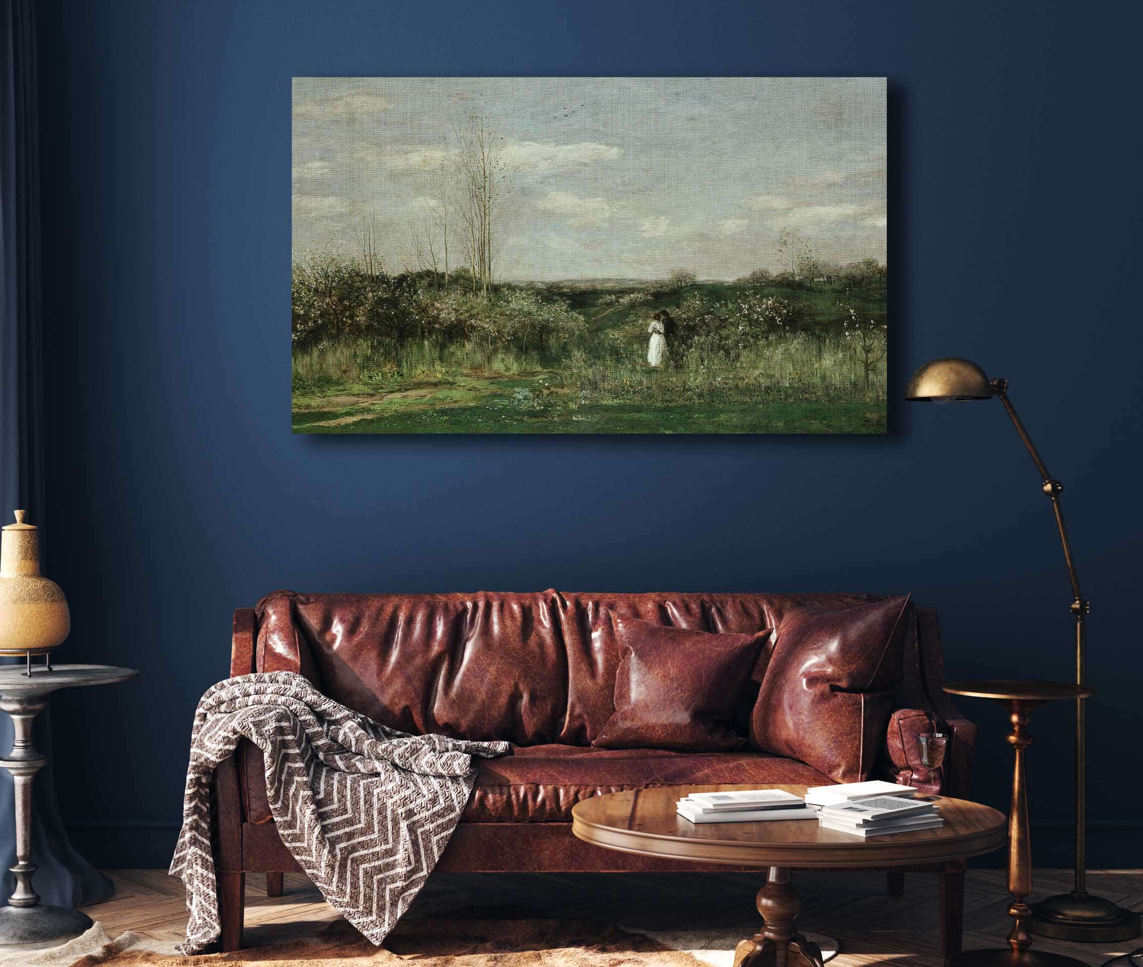 Spring Landscape by Charles Francois Daubigny - Image 4
