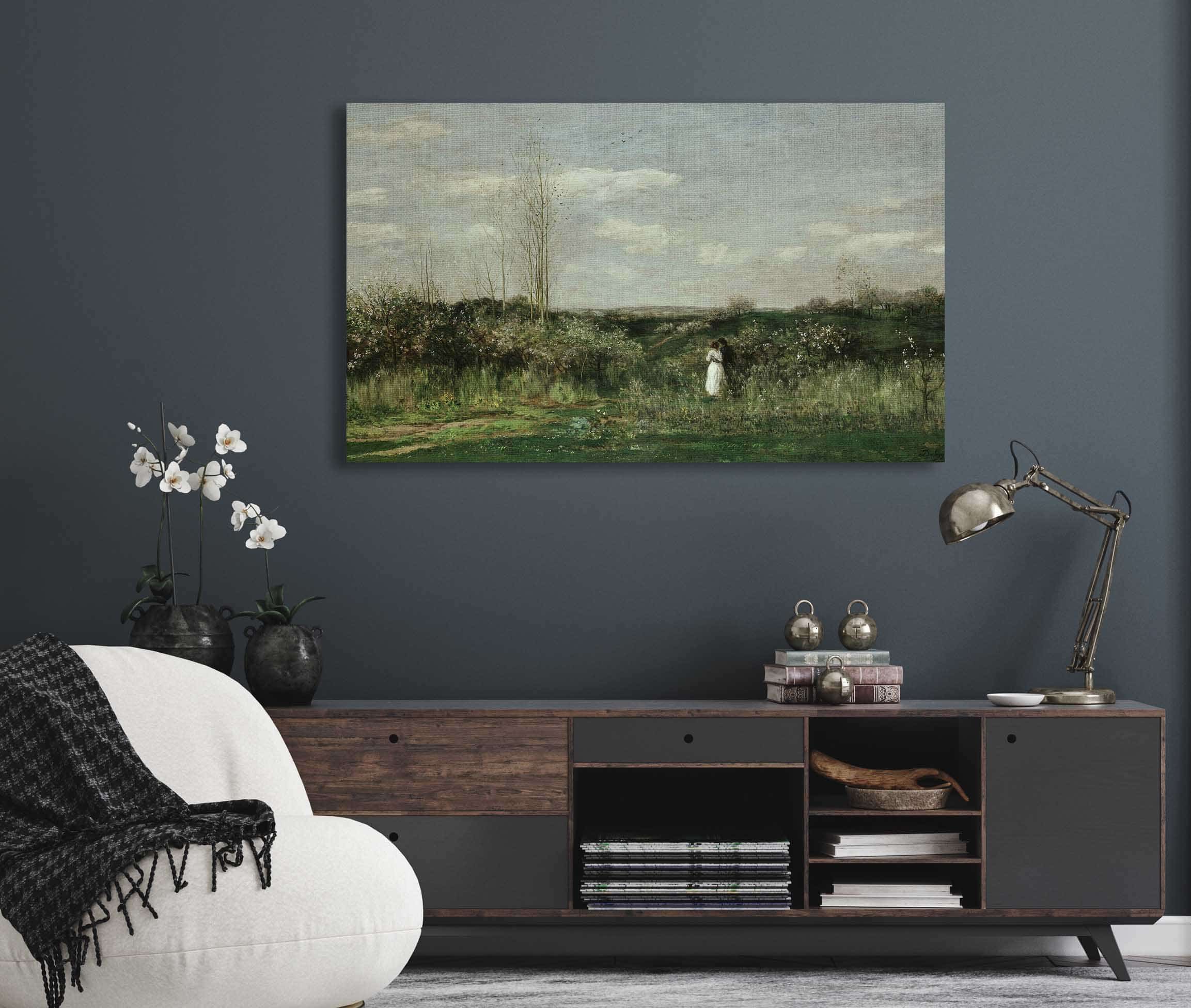 Spring Landscape by Charles Francois Daubigny - Image 5