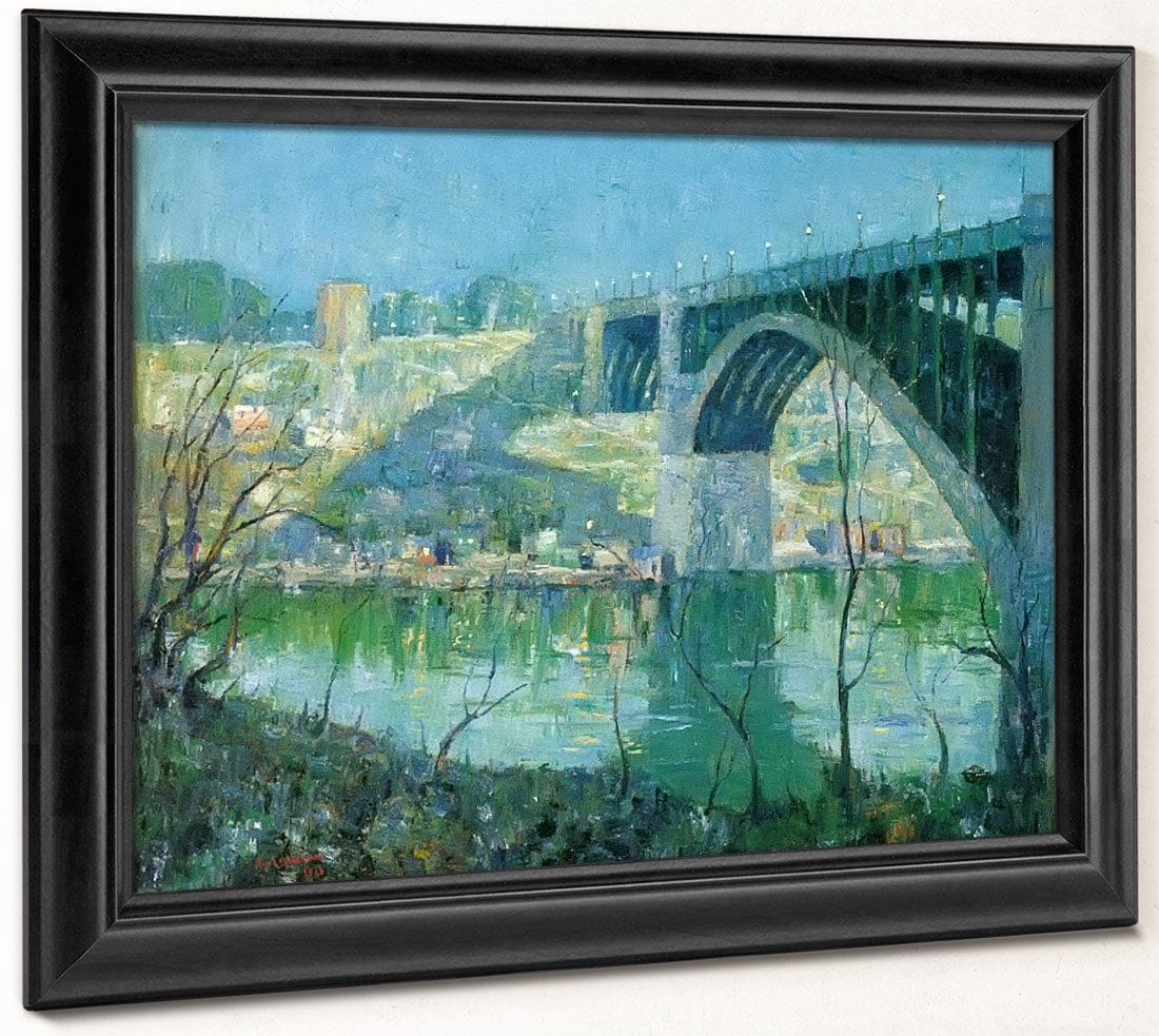 Spring By Night By Harlem By River By Ernest By Lawson - Image 6