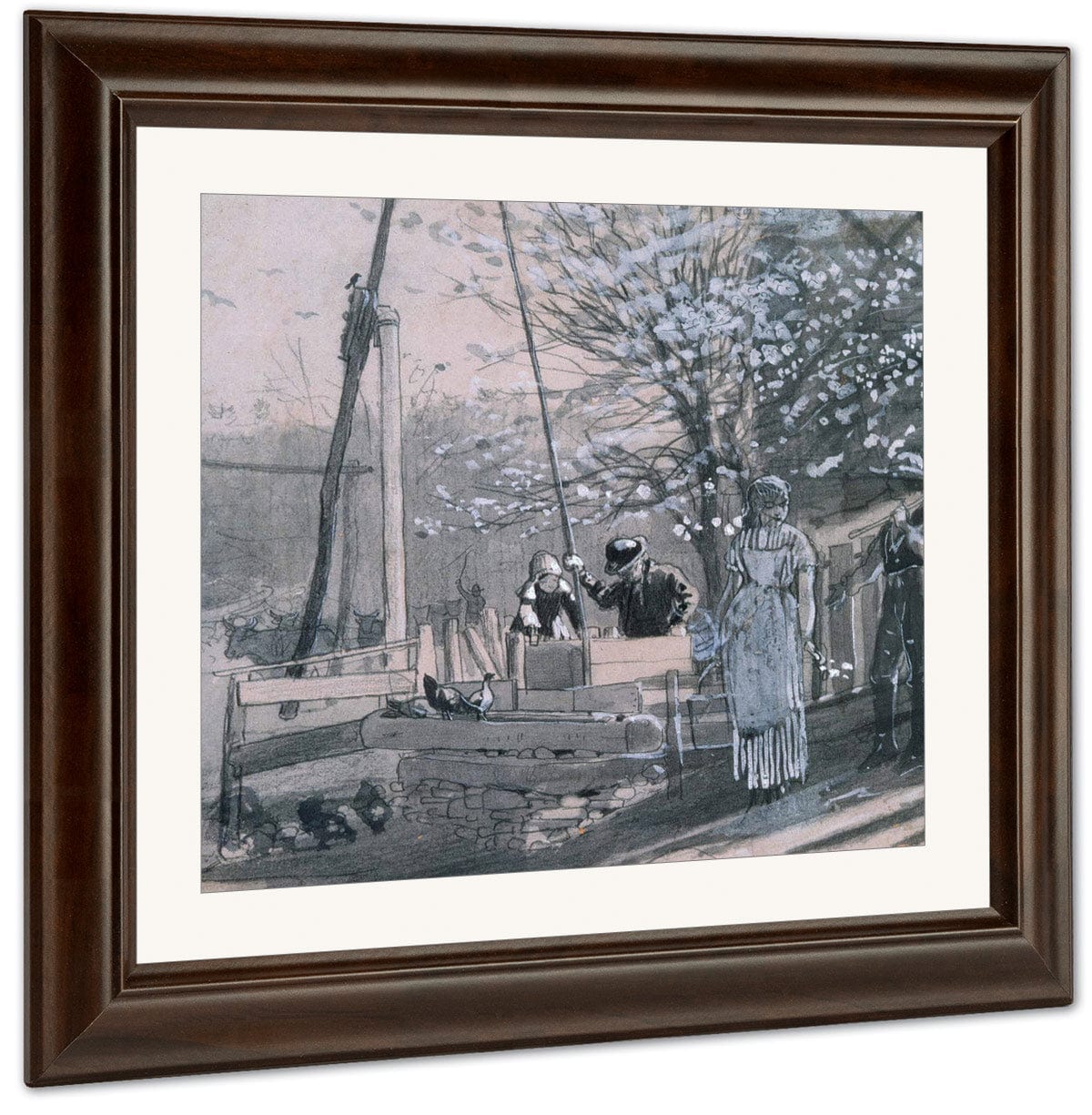 Spring Women And Men At Well 1875 By Winslow Homer - Image 3