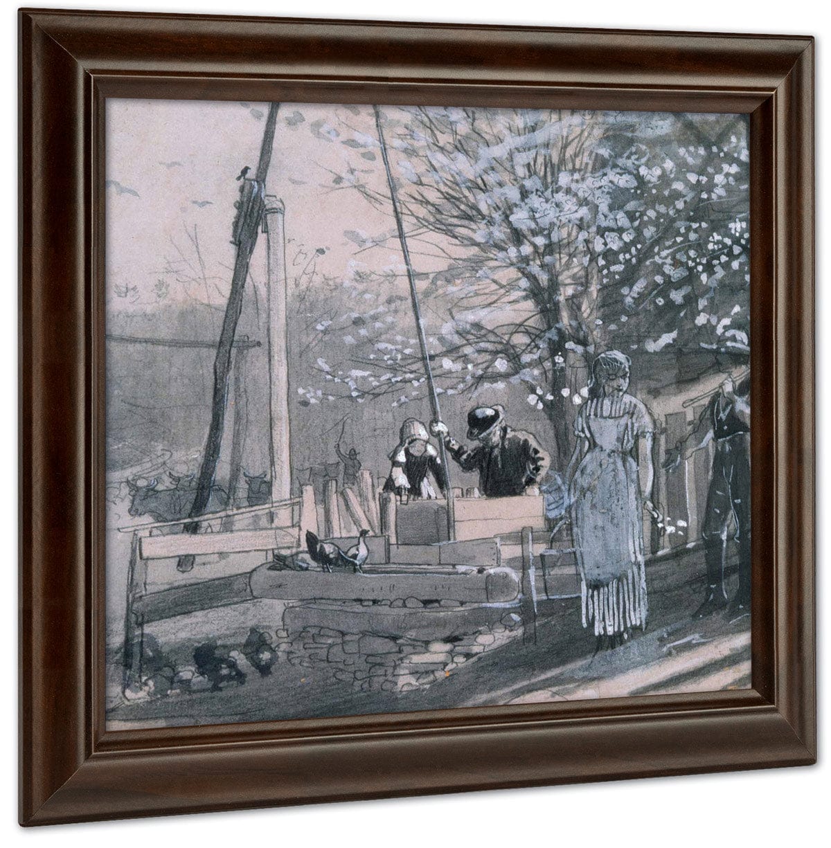 Spring Women And Men At Well 1875 By Winslow Homer - Image 4