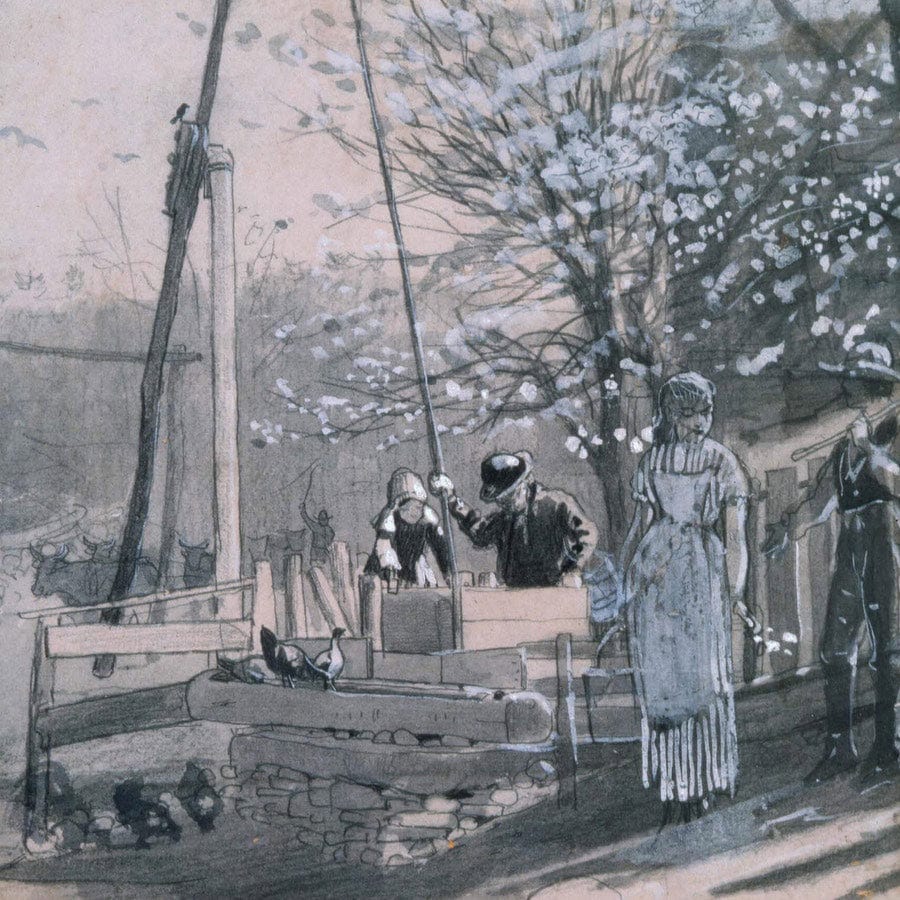 Spring Women And Men At Well 1875 By Winslow Homer - Image 5