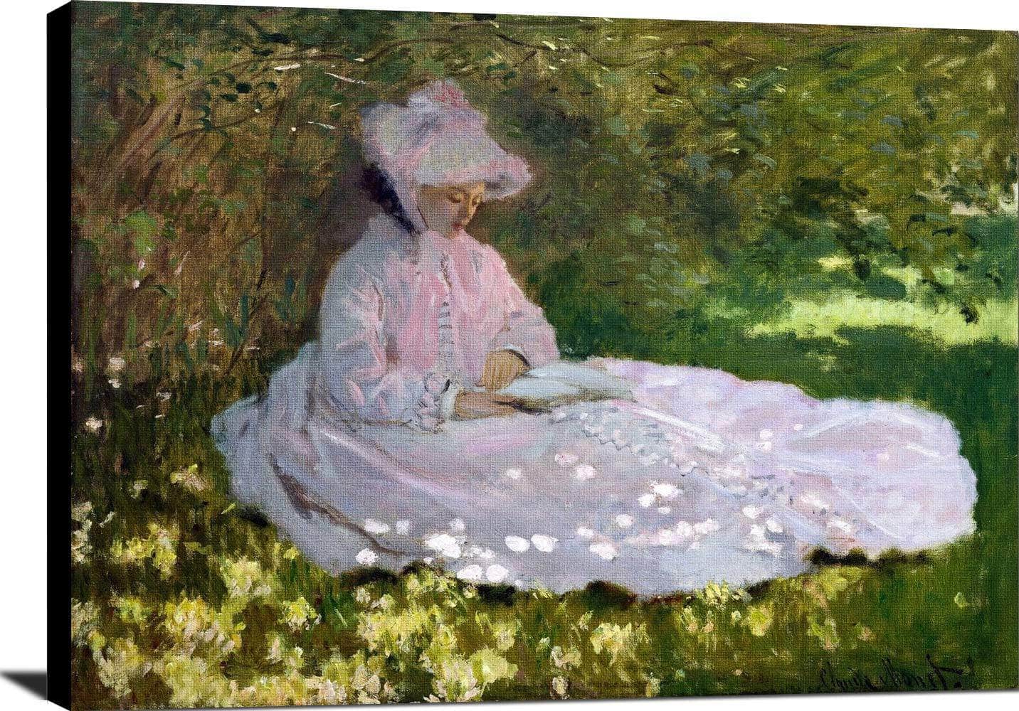 Springtime Painting Claude Monet Canvas Art - Image 2