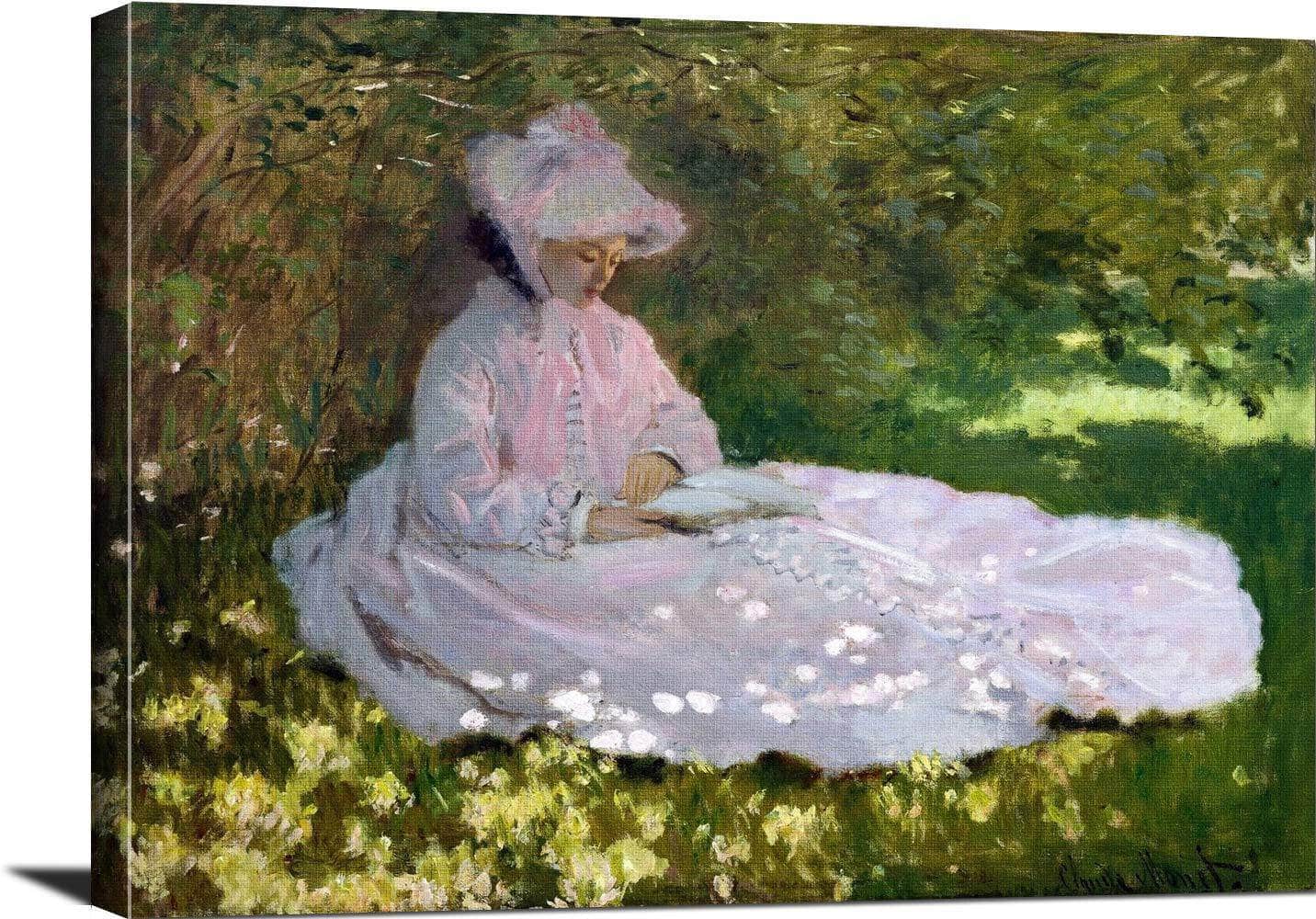Springtime Painting Claude Monet Canvas Art - Image 3