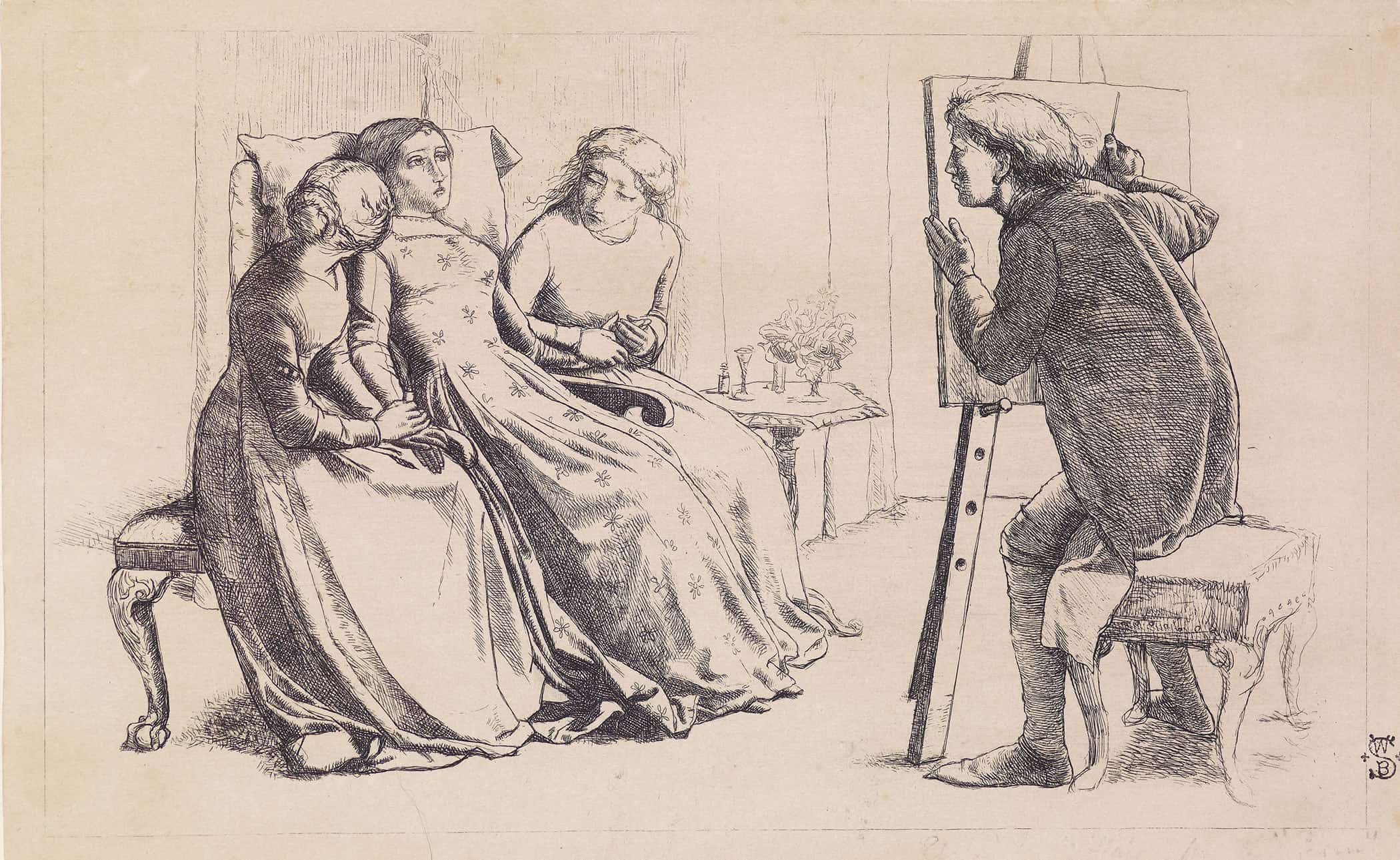 St Agnes Of Intercession by Sir John Everett Millais - Image 2