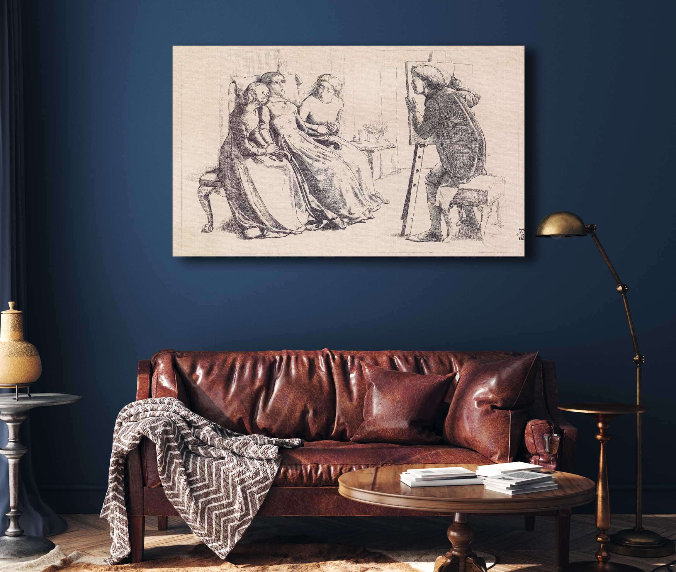 St Agnes Of Intercession by Sir John Everett Millais - Image 4