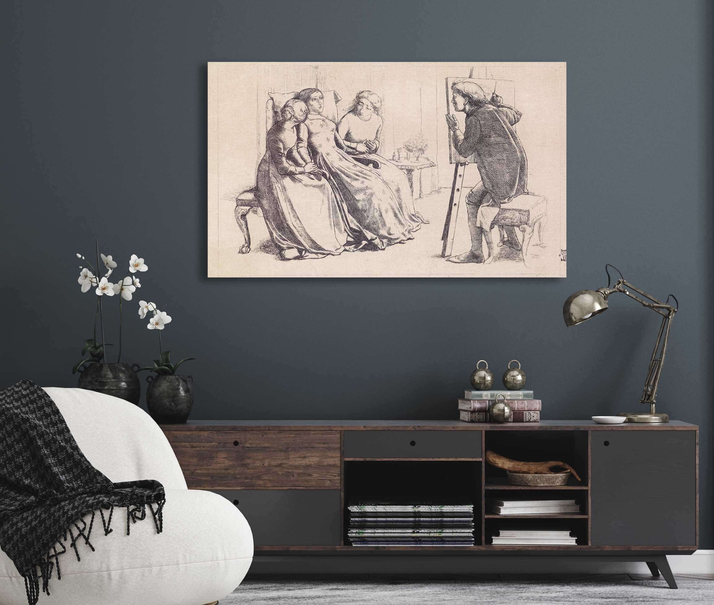 St Agnes Of Intercession by Sir John Everett Millais - Image 5