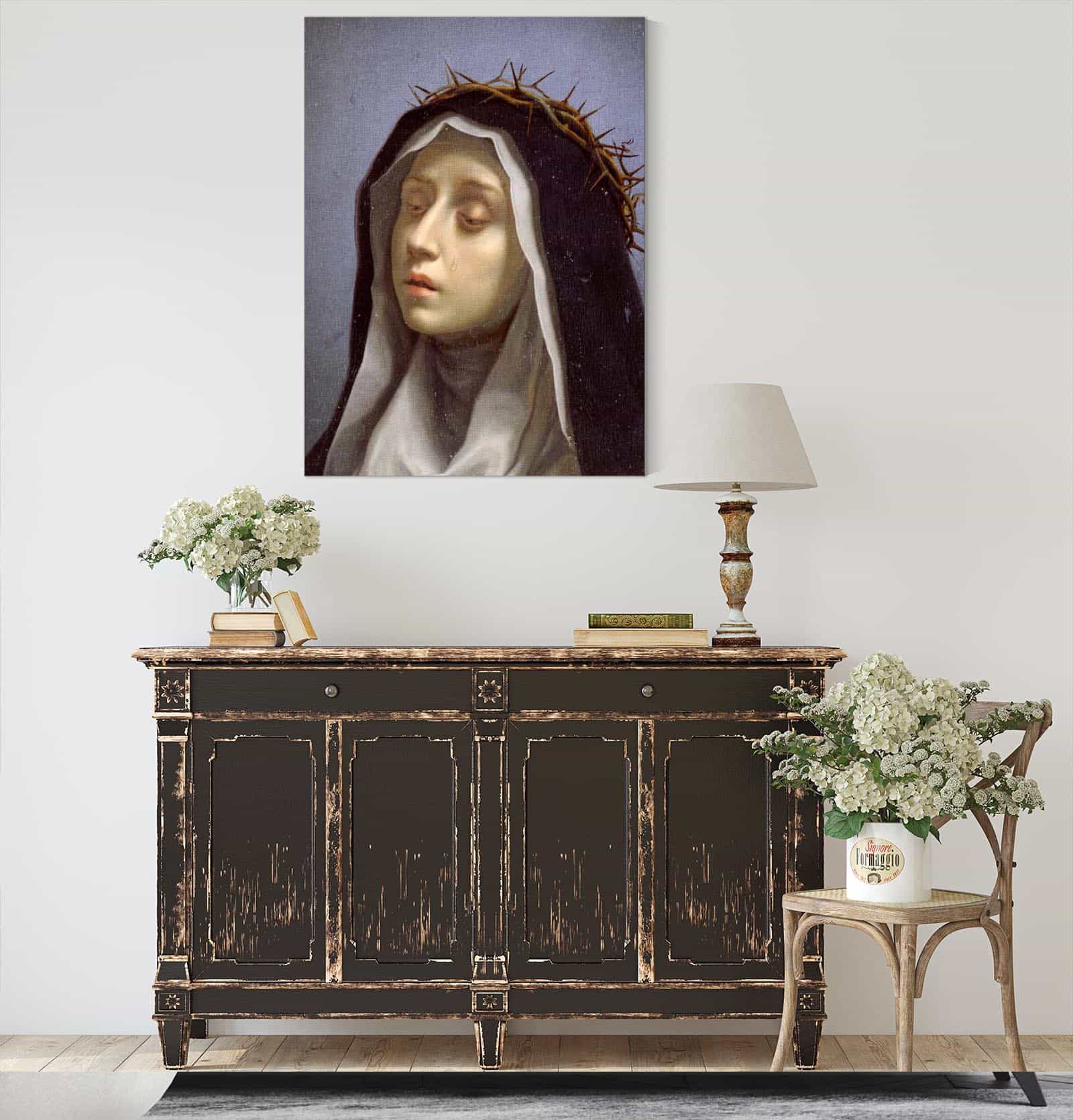 St Catherine Of Siena by Carlo Dolci - Image 4