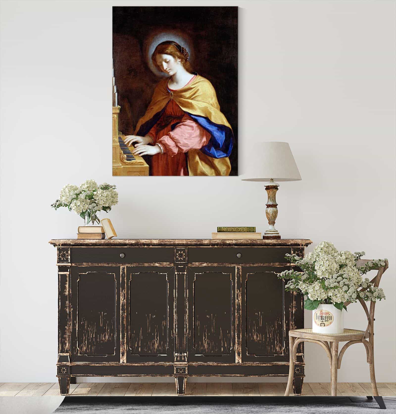 St Cecilia by Guercino - Image 4