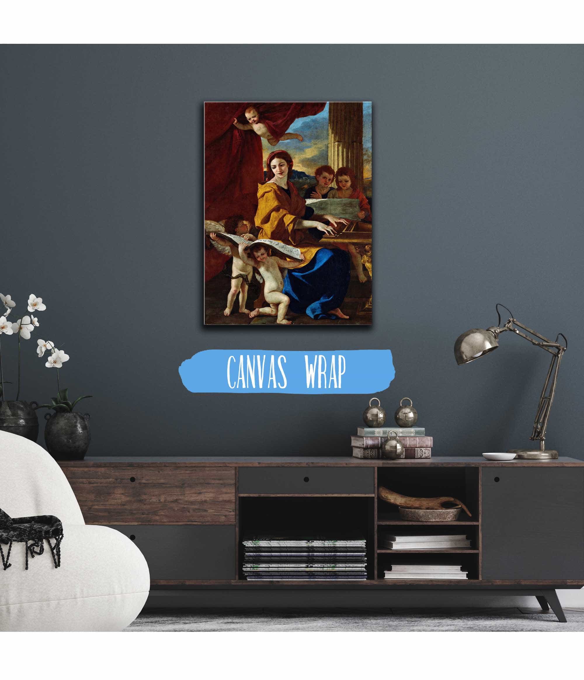St Cecilia by Nicolas Poussin - Image 3