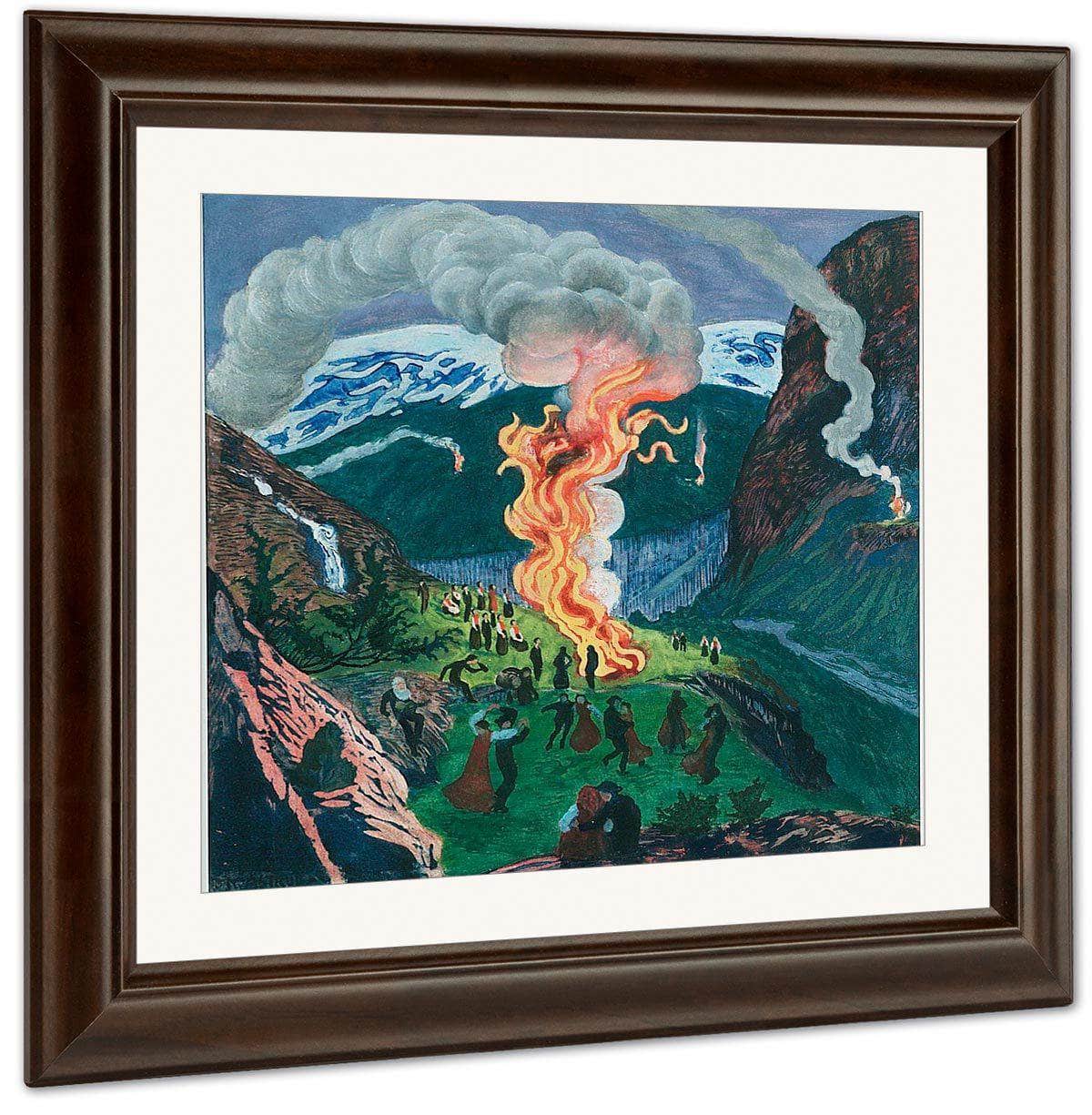 St. Hansbål (Also Known As Midsummer Bonfire) By Nicolai Astrup - Image 3