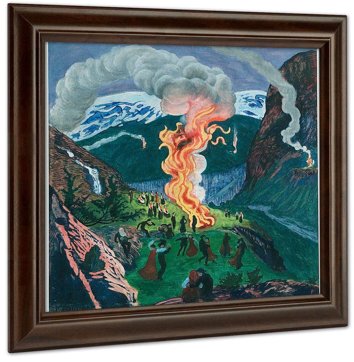 St. Hansbål (Also Known As Midsummer Bonfire) By Nicolai Astrup - Image 4