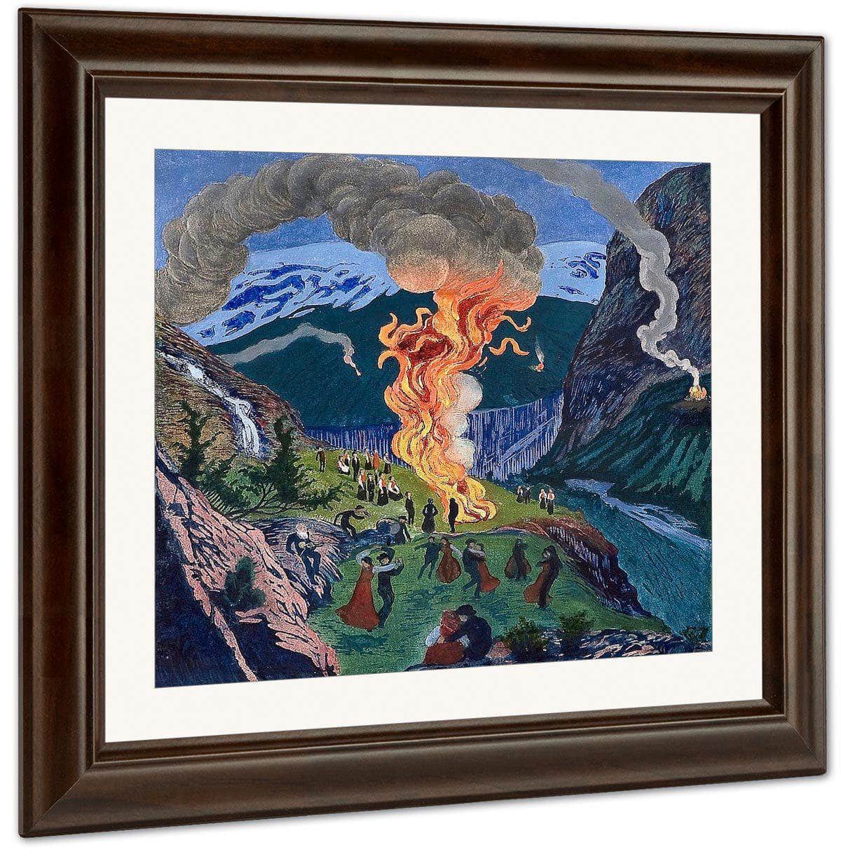 St. Hansbål (Also Known As Midsummer Night Bonfire) By Nicolai Astrup - Image 3