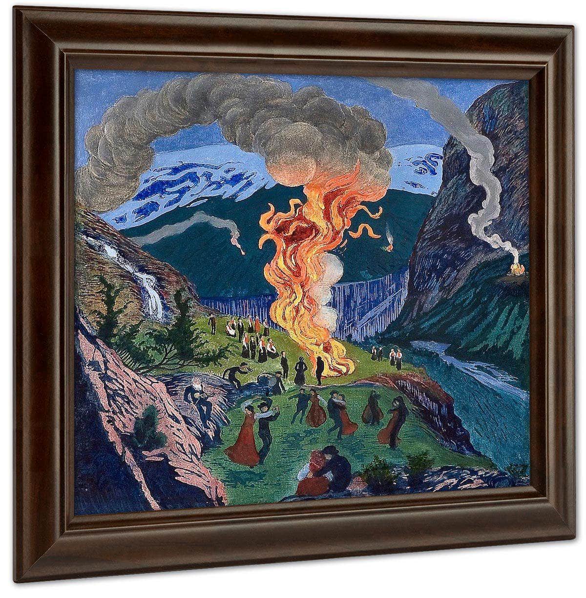 St. Hansbål (Also Known As Midsummer Night Bonfire) By Nicolai Astrup - Image 4