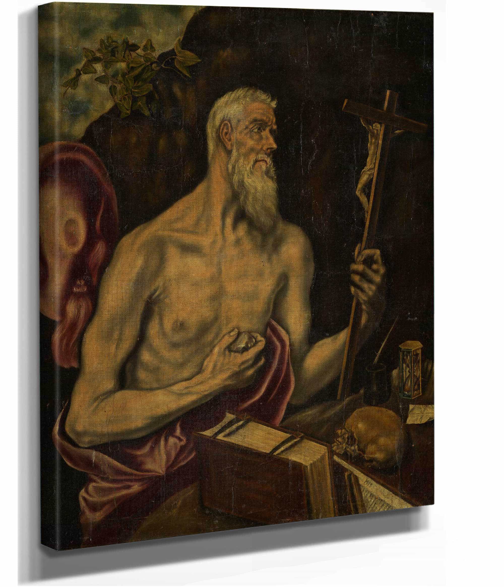 St Jerome In Penitence by El Greco - Image 2