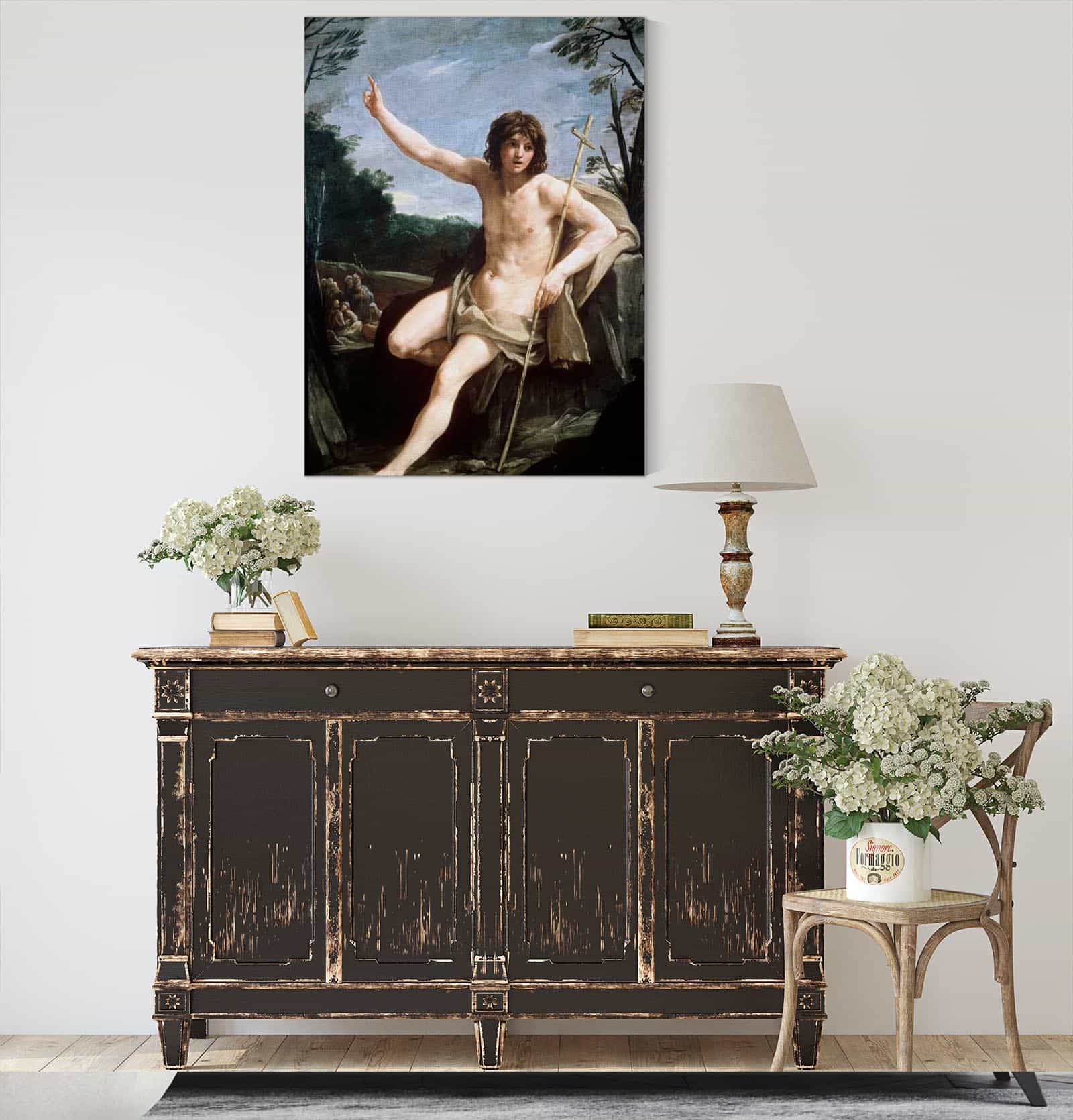 St John The Baptist In The Wilderness by Guido Reni - Image 4