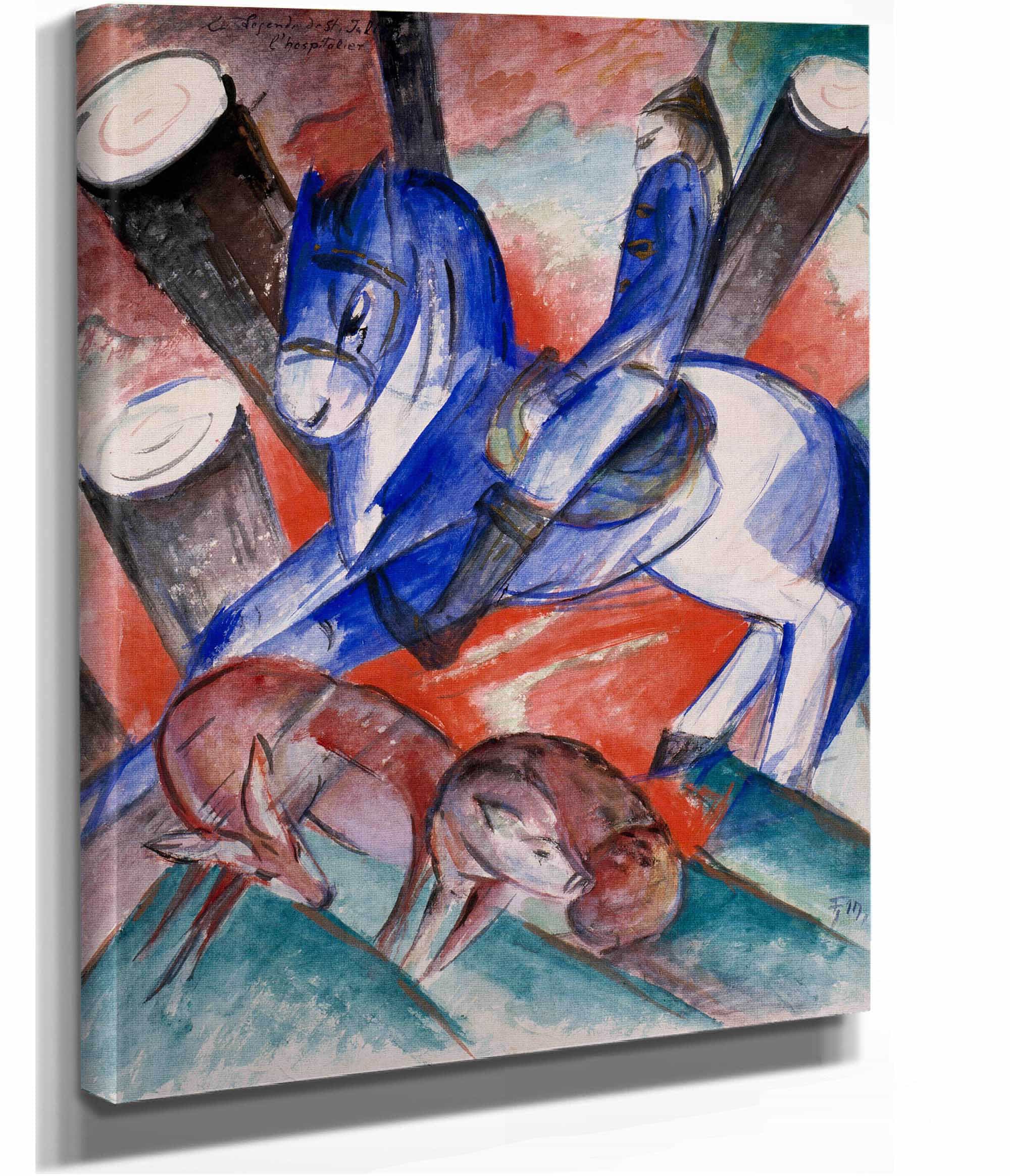 St Julian The Hospitaler by Franz Marc - Image 2