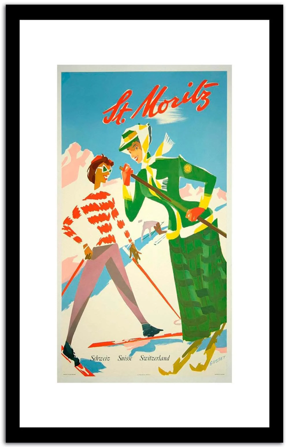 St. Moritz Vintage Poster