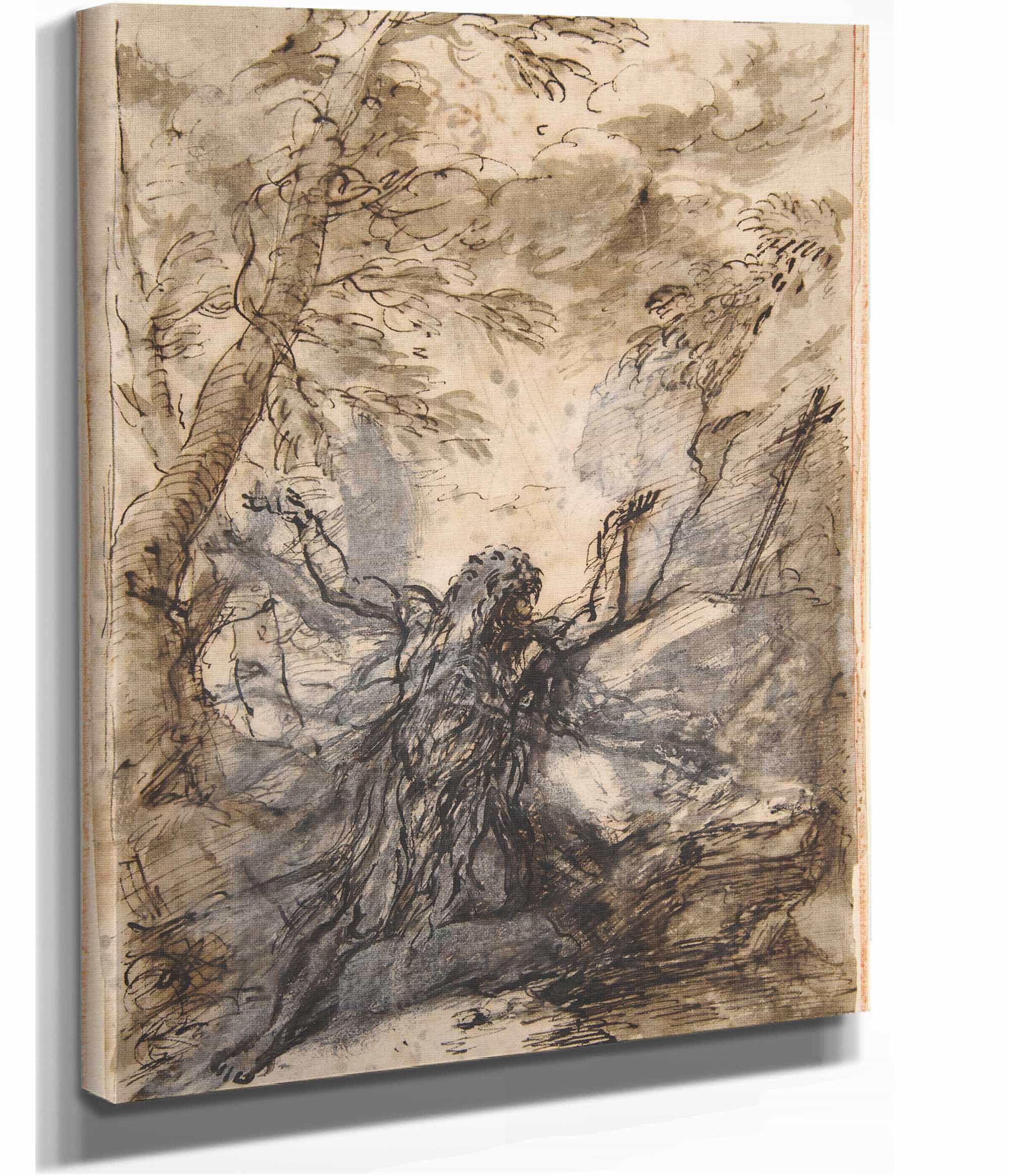 St Paul Hermit by Salvator Rosa - Image 2