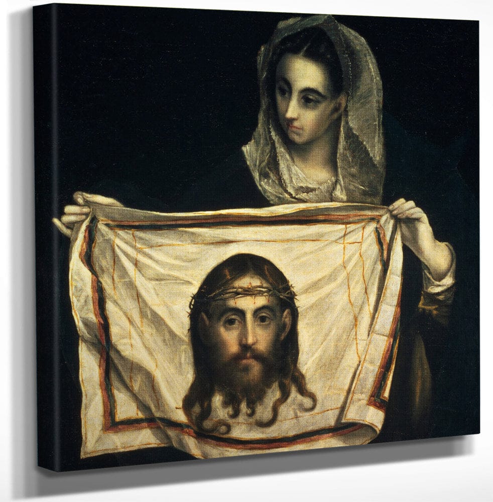 St.Veronica With The Holy Shroud I By El Greco