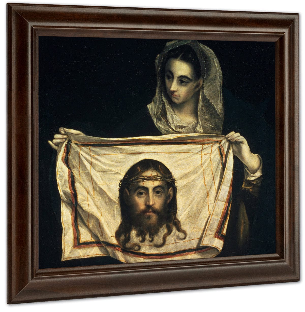 St.Veronica With The Holy Shroud I By El Greco - Image 4
