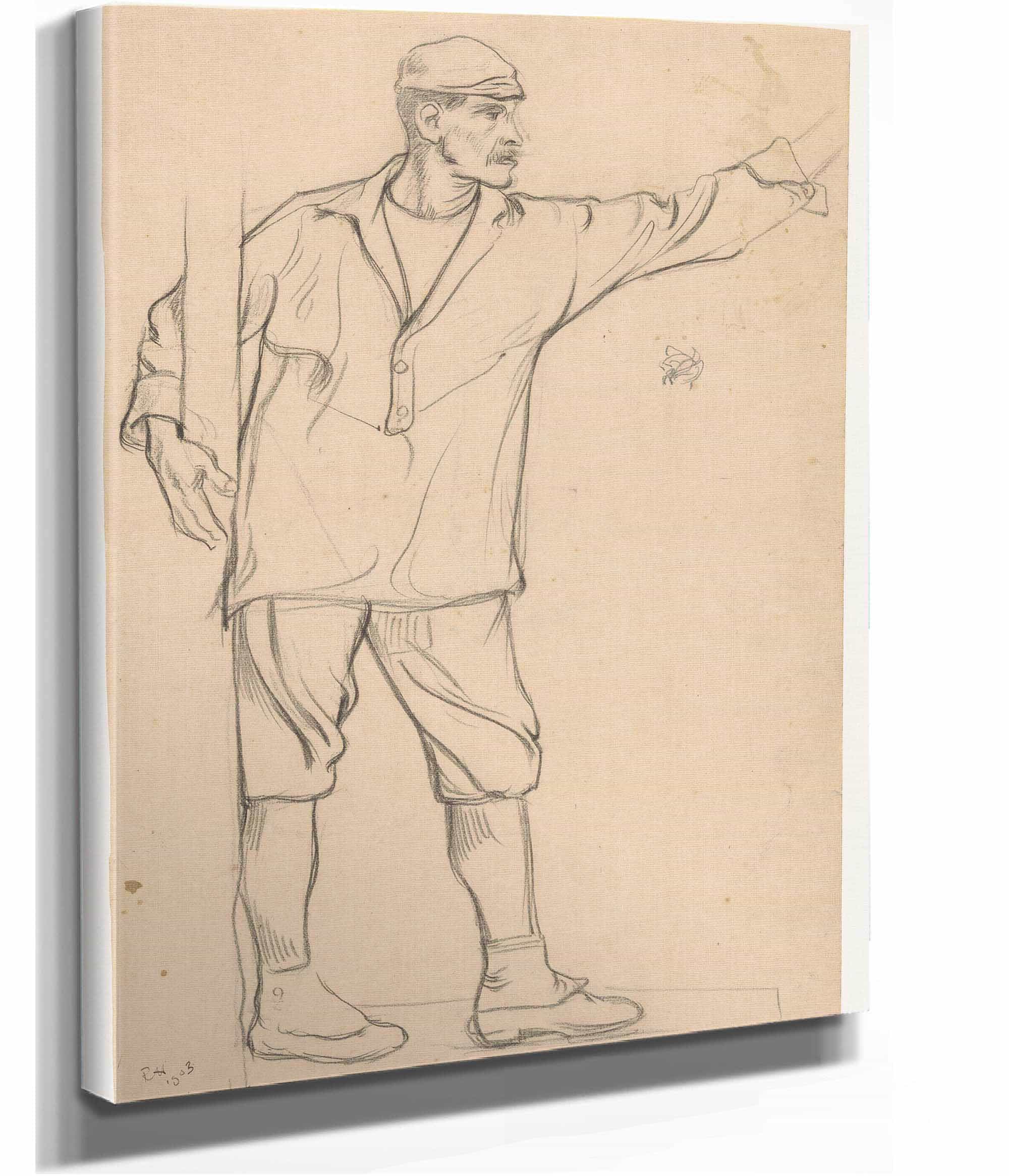 Staande Man Met Uitgestrekte Arm by Richard Nicolaus Roland Holst - Image 2