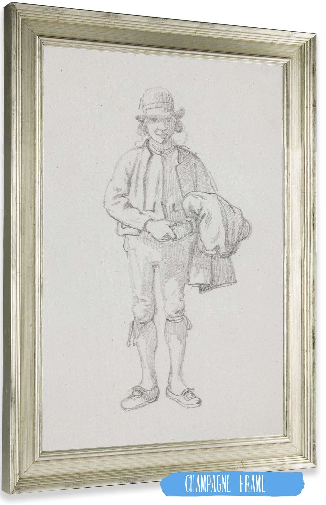 Staende Svensk Bondekarl by Wilhelm Marstrand