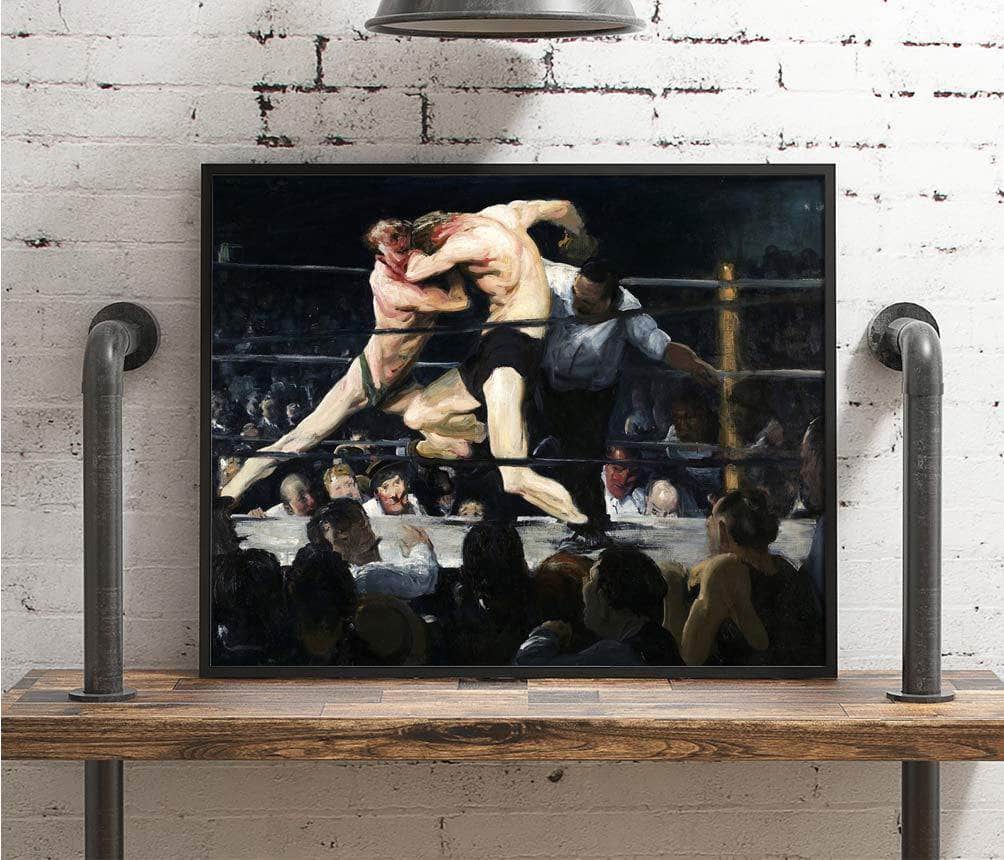 Stag At Sharkey's Painting George Wesley Bellows Canvas Art - Image 4