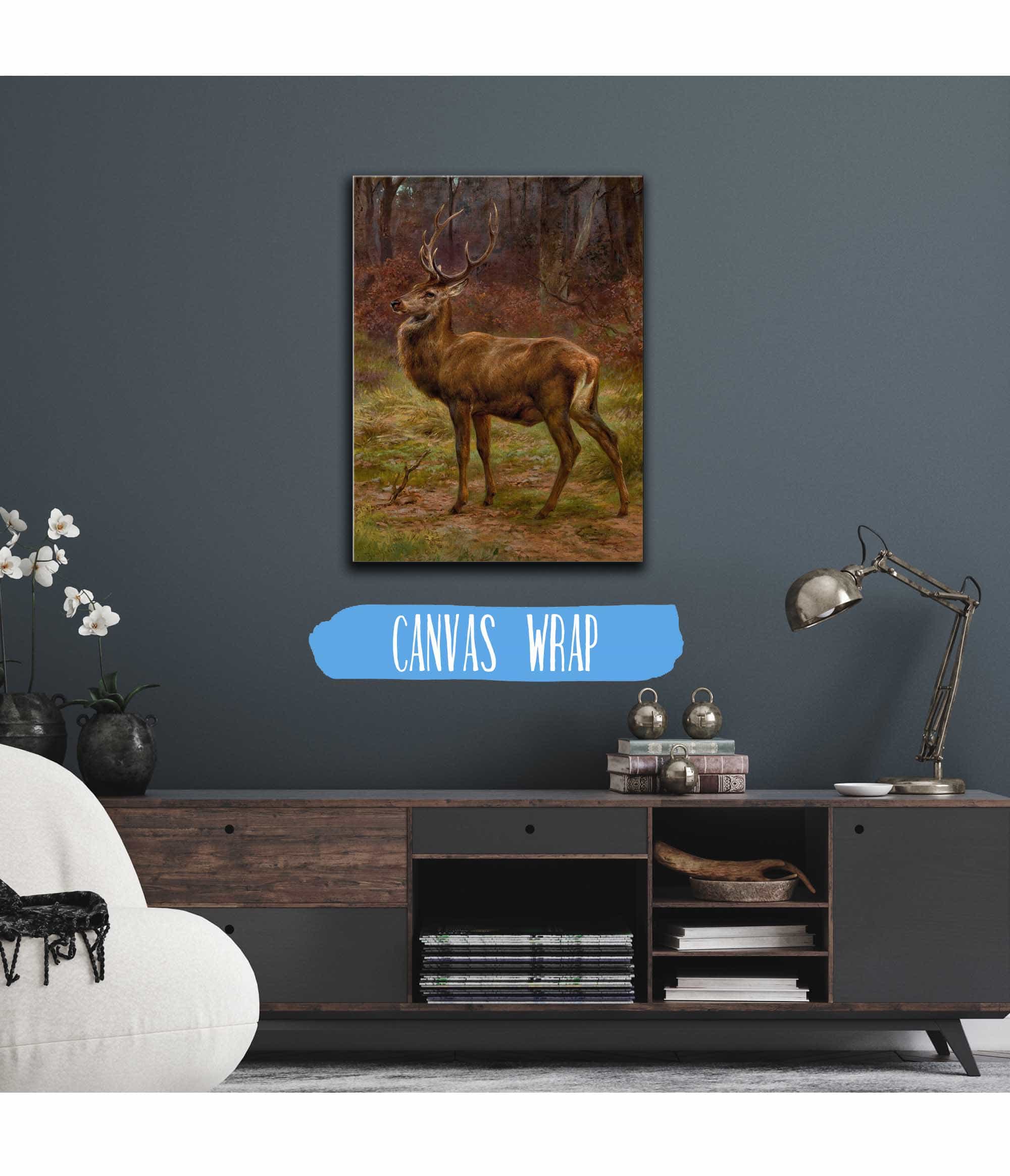 Stag In An Autumn Landscape by Rosa Bonheur - Image 3