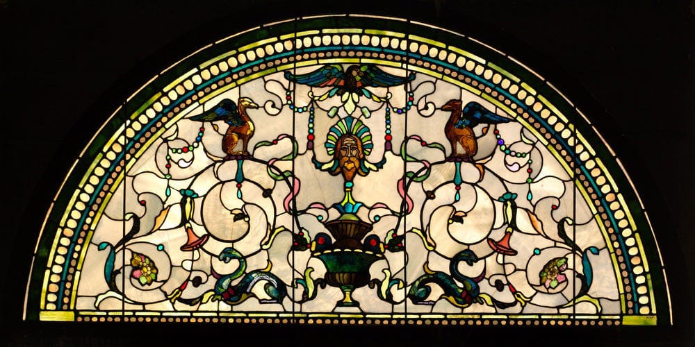 Stained Glass Lunette From The Cornelius Vanderbilt Ii House New York By John La Farge - Image 2