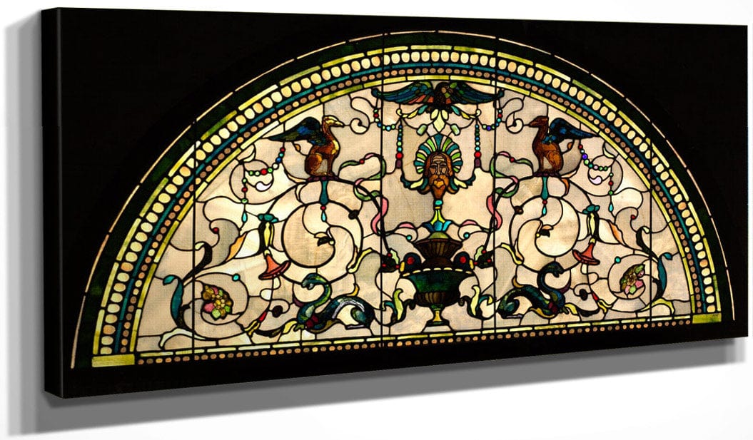 Stained Glass Lunette From The Cornelius Vanderbilt Ii House New York By John La Farge - Image 3