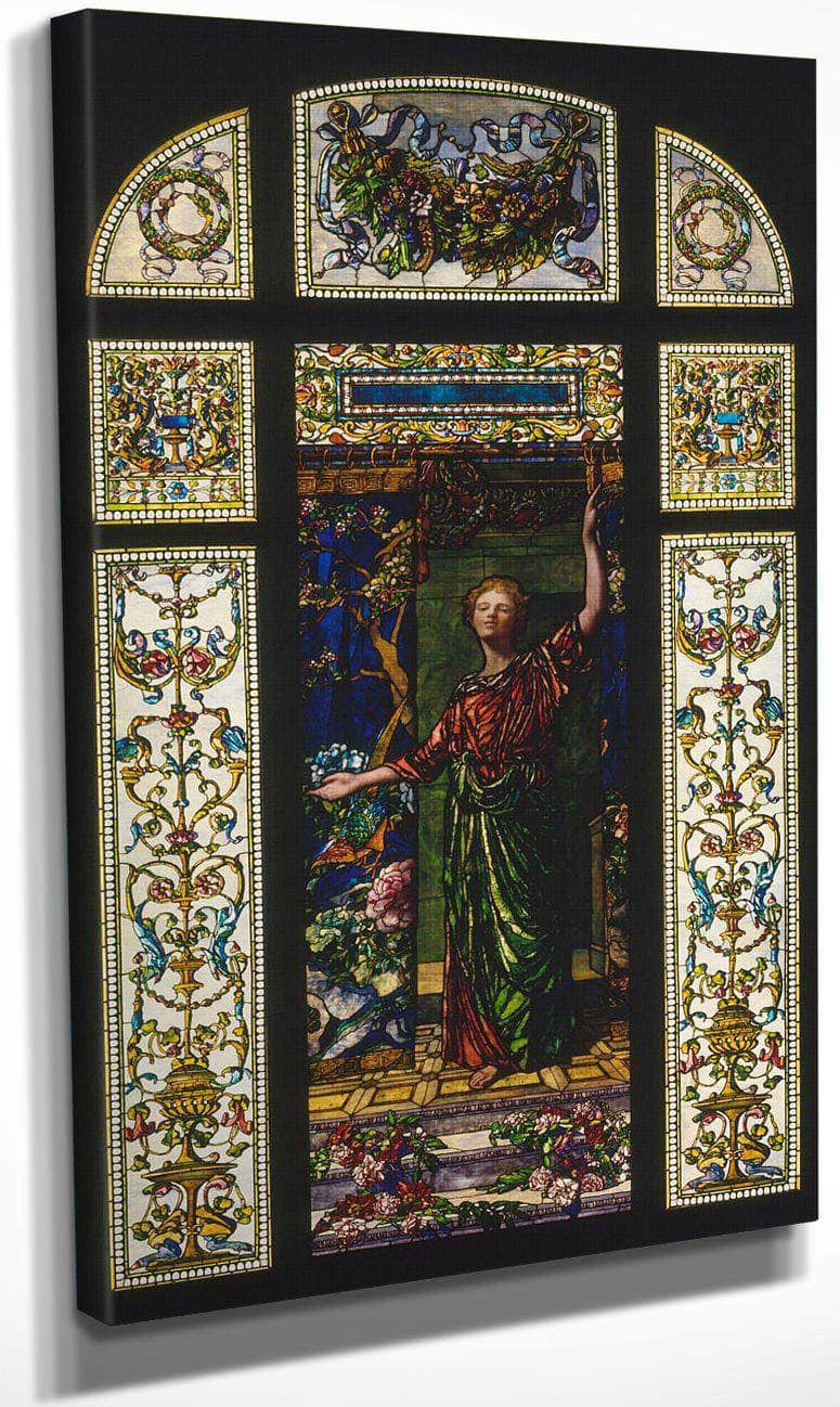 Stained Glass Window From The Mrs. George T. Bliss House New York By John La Farge
