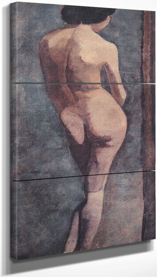 Standing Female Nude, Back View By Paula Modersohn Becker
