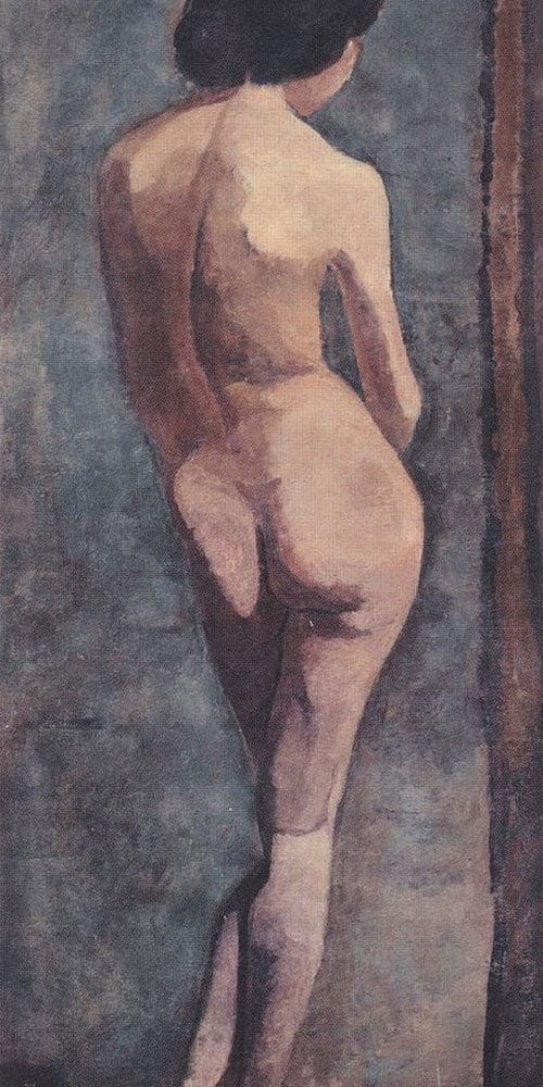 Standing Female Nude, Back View By Paula Modersohn Becker - Image 2