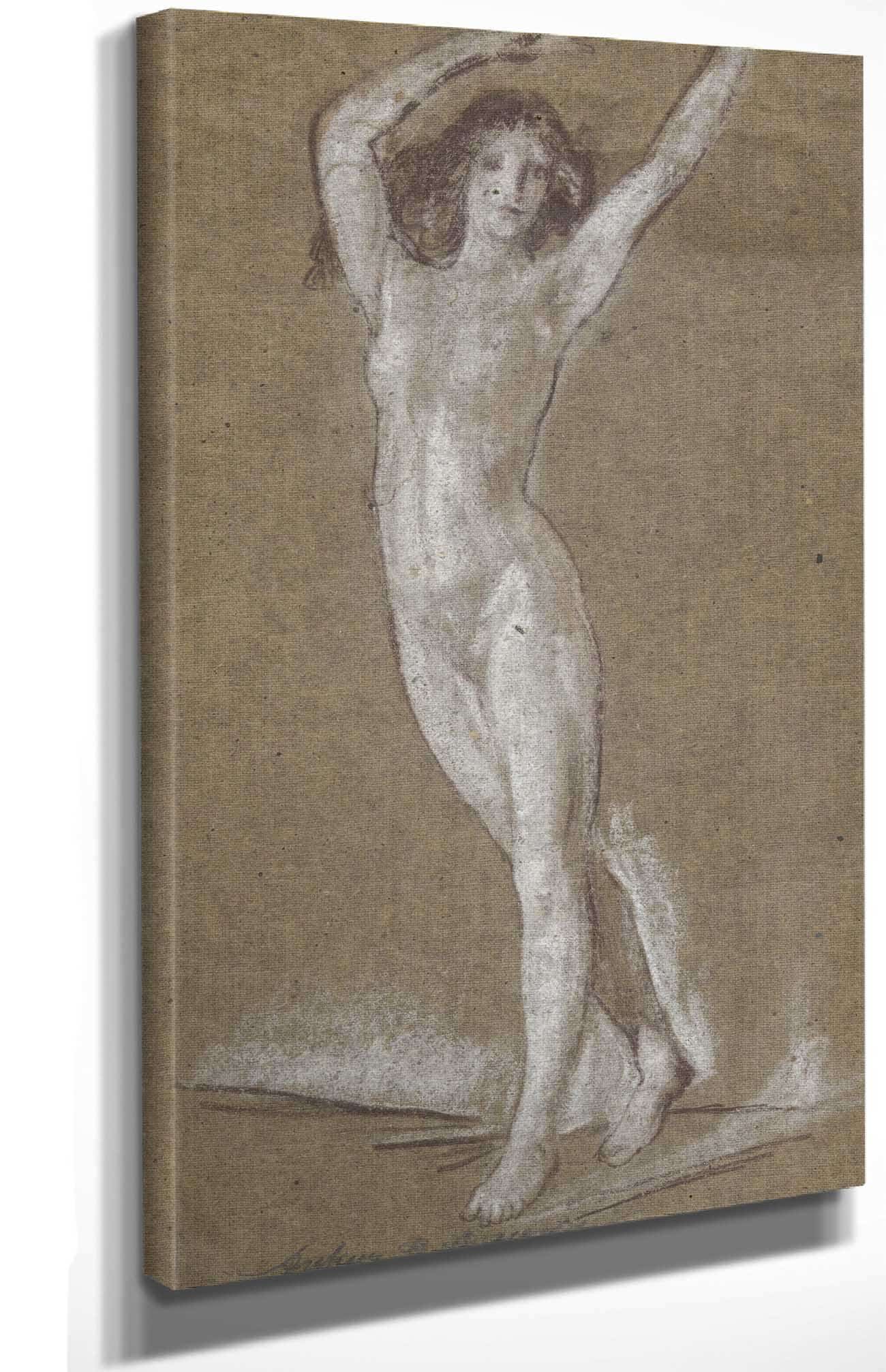 Standing Female Nude   by Arthur Bowen Davies - Image 4