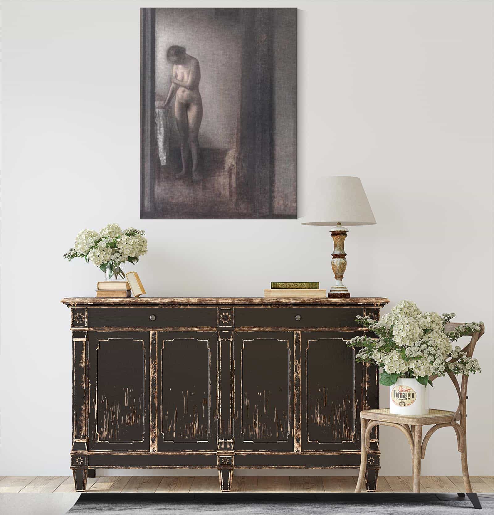 Standing Female Nude by Vilhelm Hammershoi - Image 4