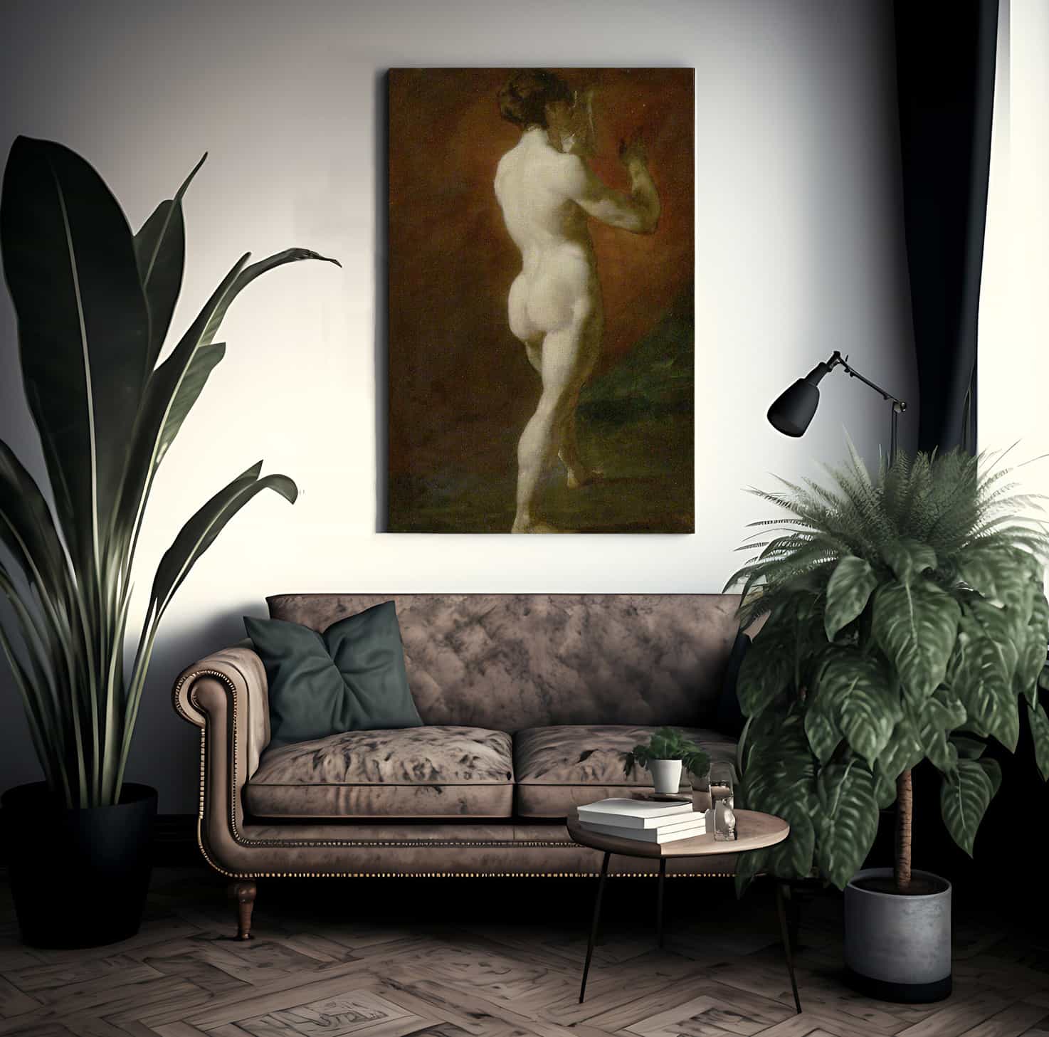 Standing Female Nude Seen From Behind By William Etty - Image 2