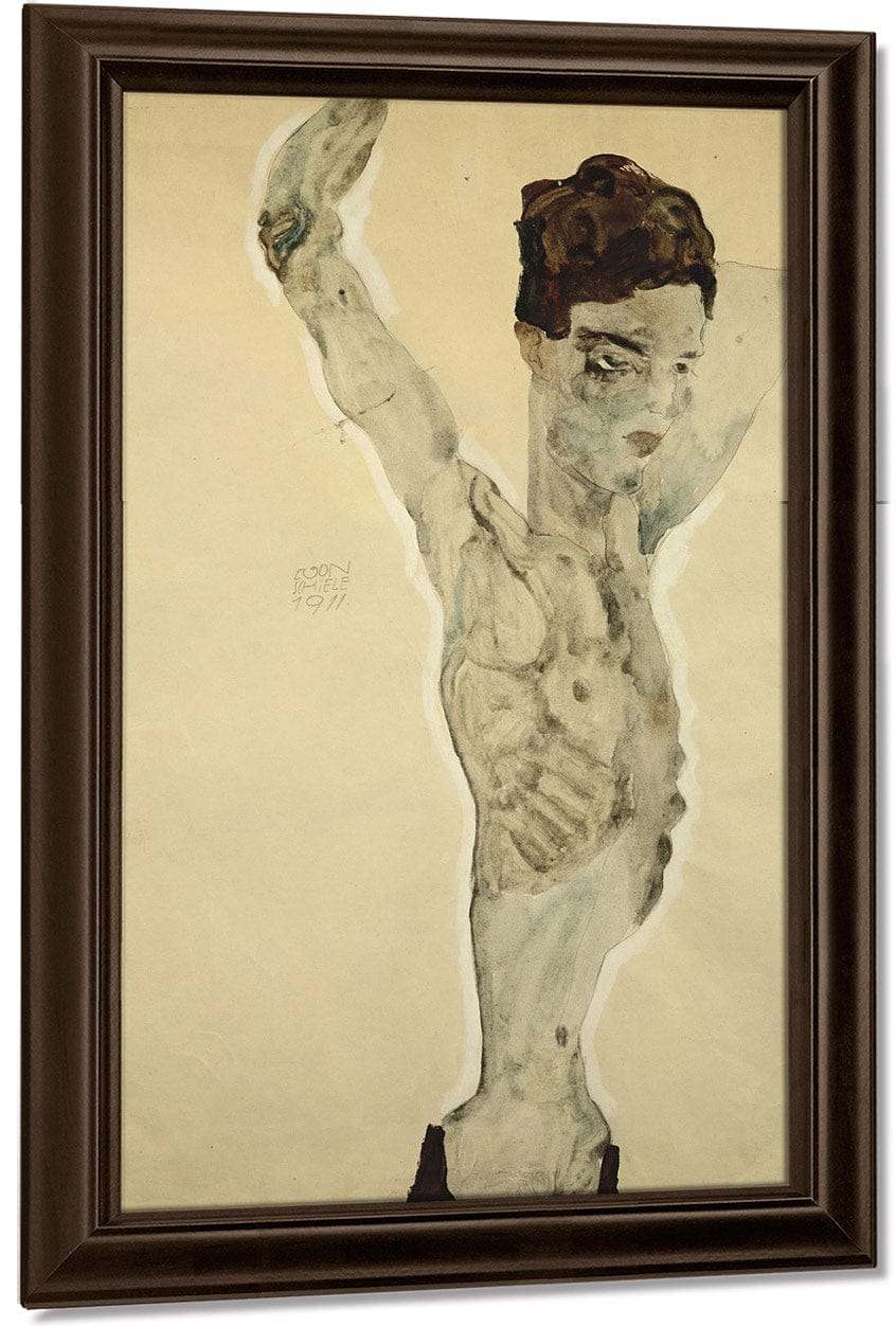 Standing Male Nude By Egon Schiele - Image 5