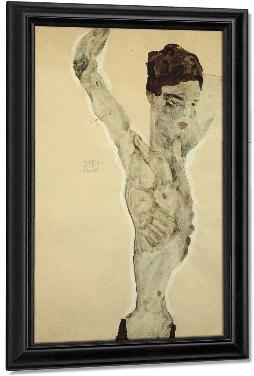 Standing Male Nude By Egon Schiele - Image 7