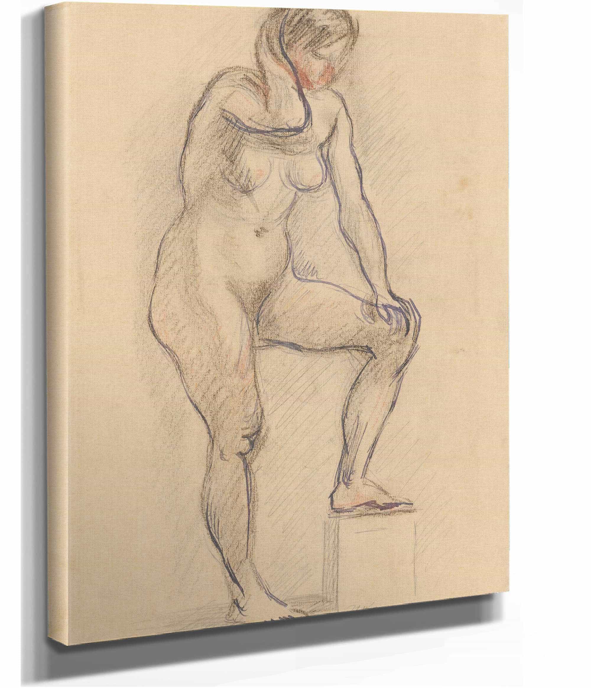 Standing Nude by Zygmunt Waliszewski - Image 2