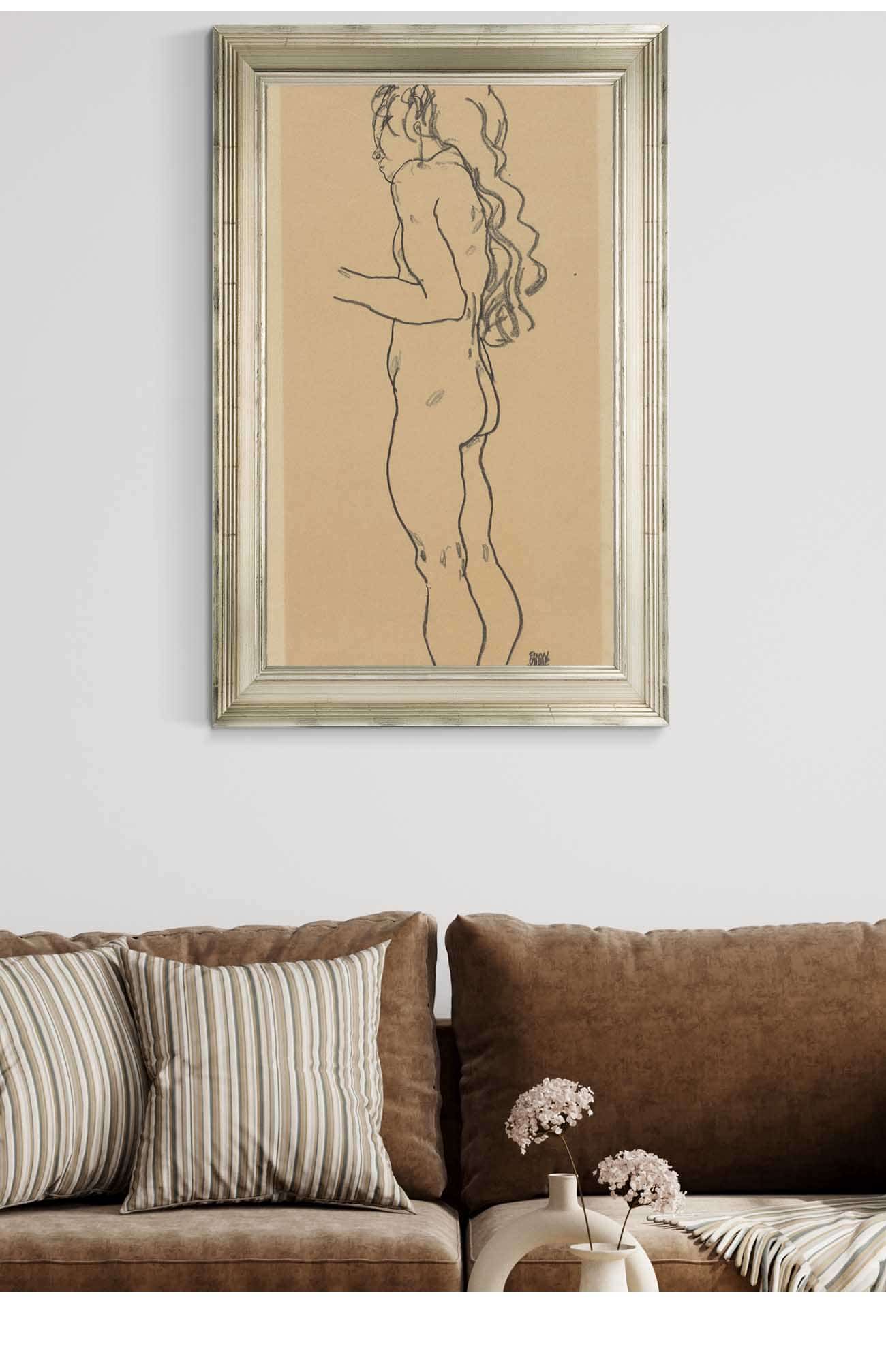 Standing Nude Girl Facing Left by Egon Schiele - Image 5