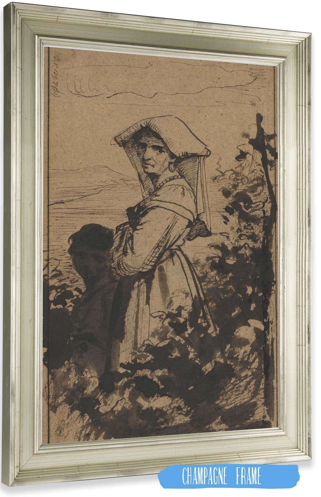 Standing Woman And Child Nd Half S by Carl Bloch
